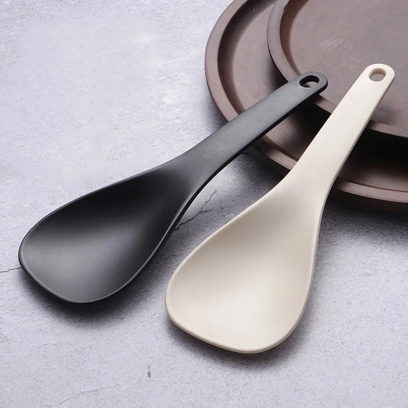 Haning Alloy Non Stick Rice Spoons Rice shovel Spatula Long Deep Soup Scoop Kitchen Utensil Multifunctional Rice Cooker Rice spoon red