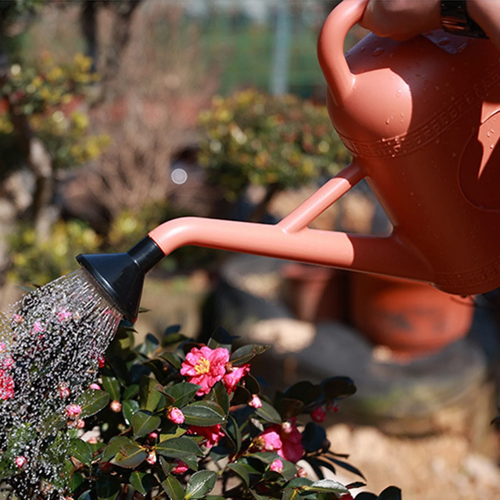 Spray Watering Can for Sprinkler For Watering Flowers Household Large Capacity Horticulture Garden Watering Vegetable Watering Long Mouth Watering Pot Girl Birthday Gifts