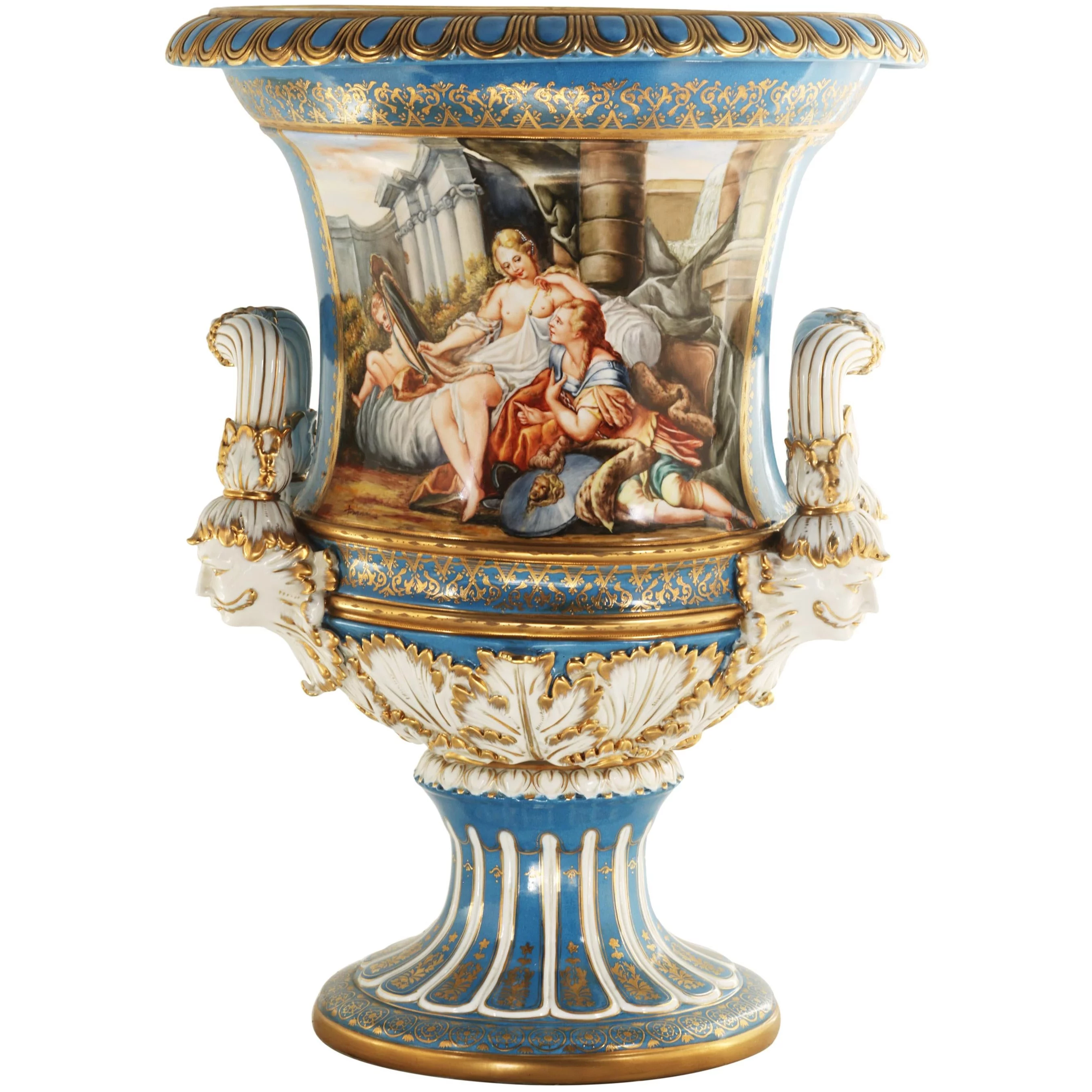 Large Landscape Krater Pot