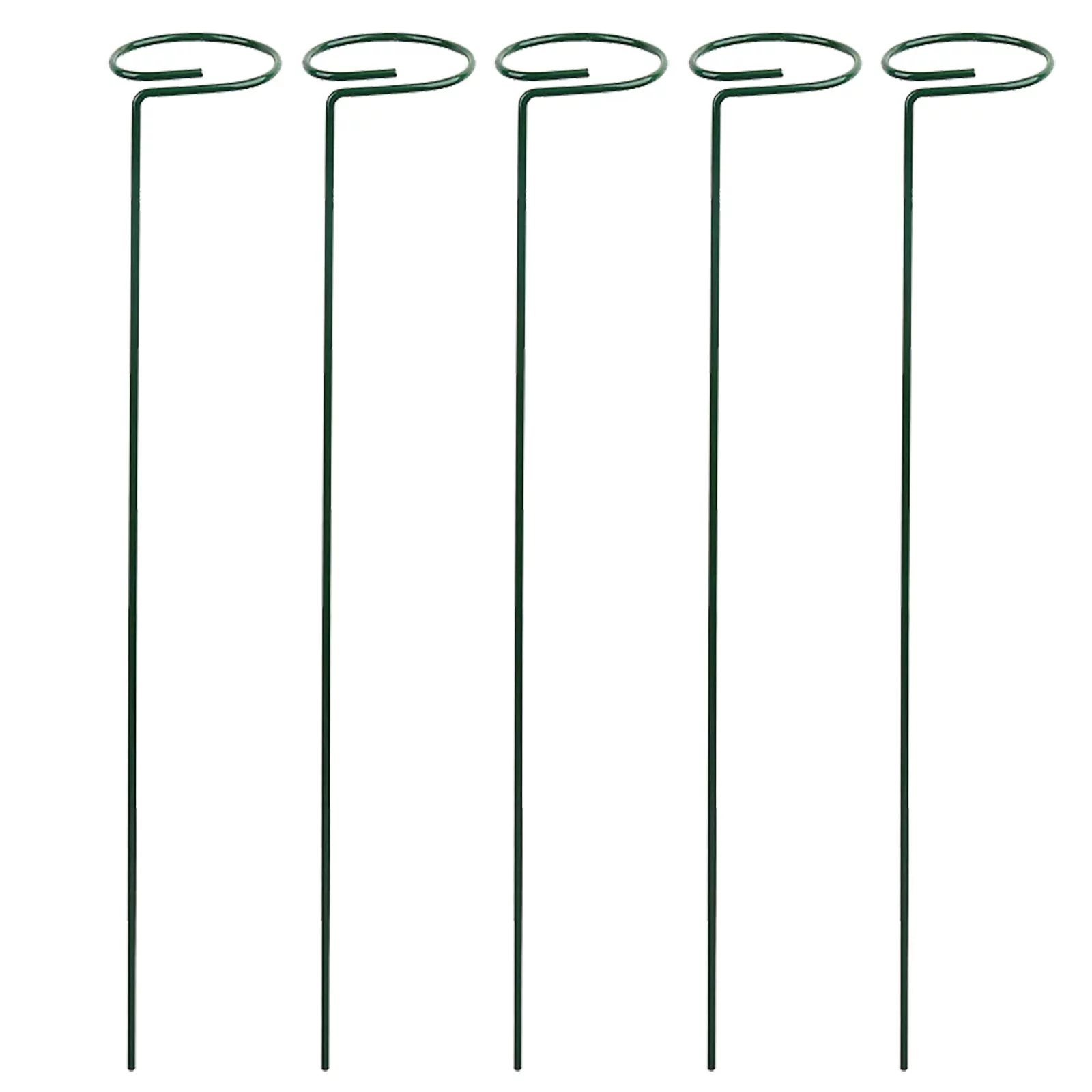 Plant Support Stakes Garden Single Flower Stem Amarylliss Plant Cage For Orchid Lily Peony Rose Dark Green