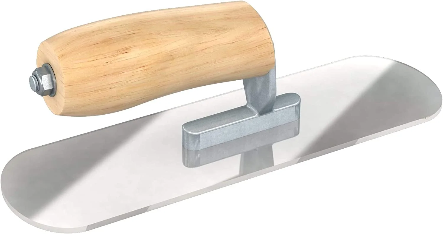 Bon 12-905 Curry 10-Inch by 3-Inch Plexiglas Swimming Pool Trowel with Wood Camel Back Handle