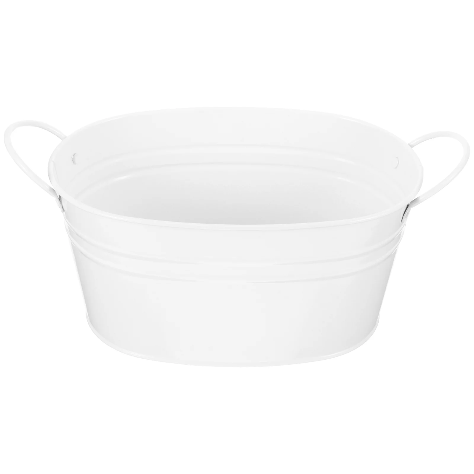 Guichaokj 1pc Vintage Iron Flower Pot Plant Flowerpot Flower Container Hanging Plant Bucket