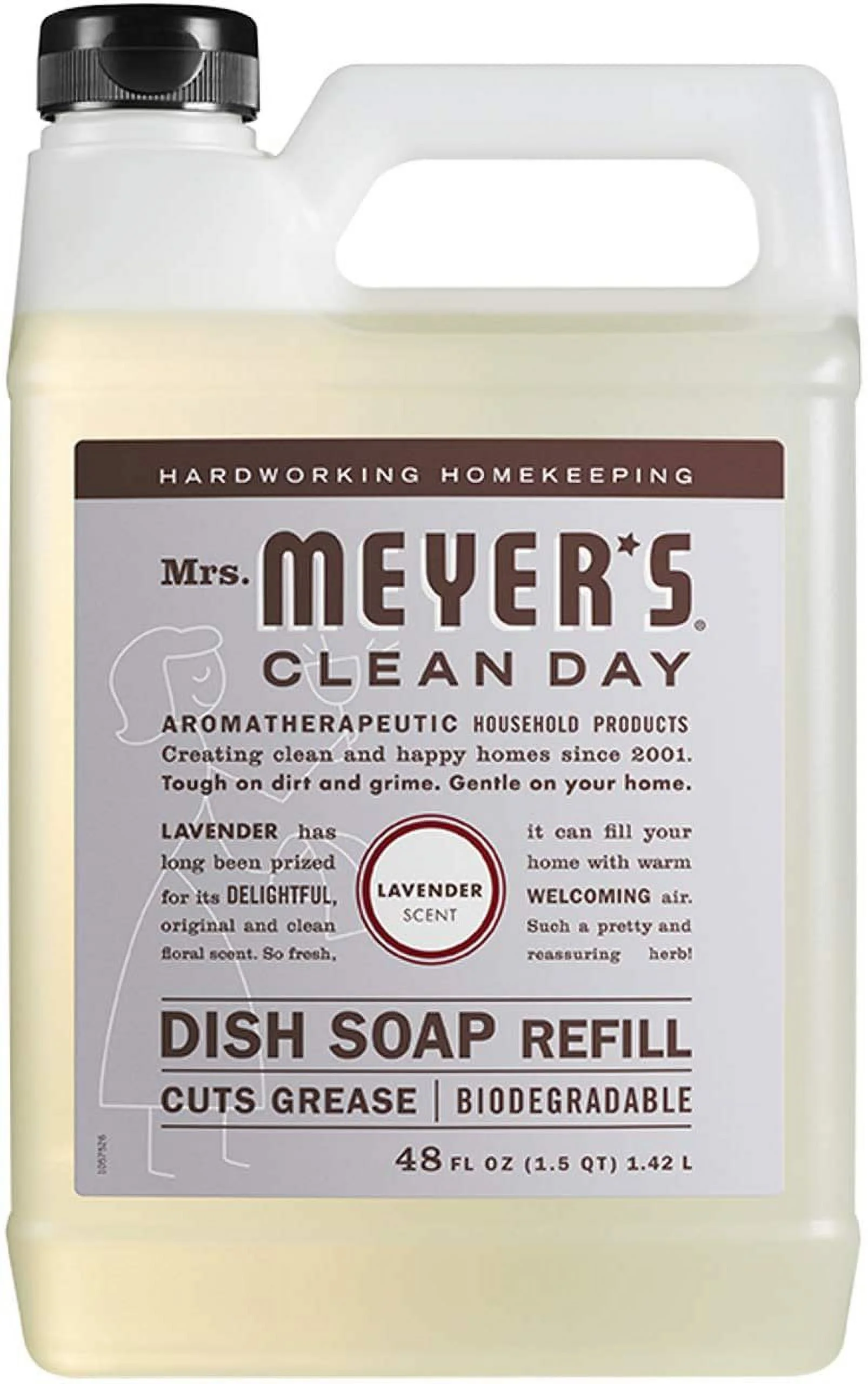 Liquid Dish Soap Refill, 1 Pack Lanvender, 1 Pack Honeysuckle, 48 OZ each