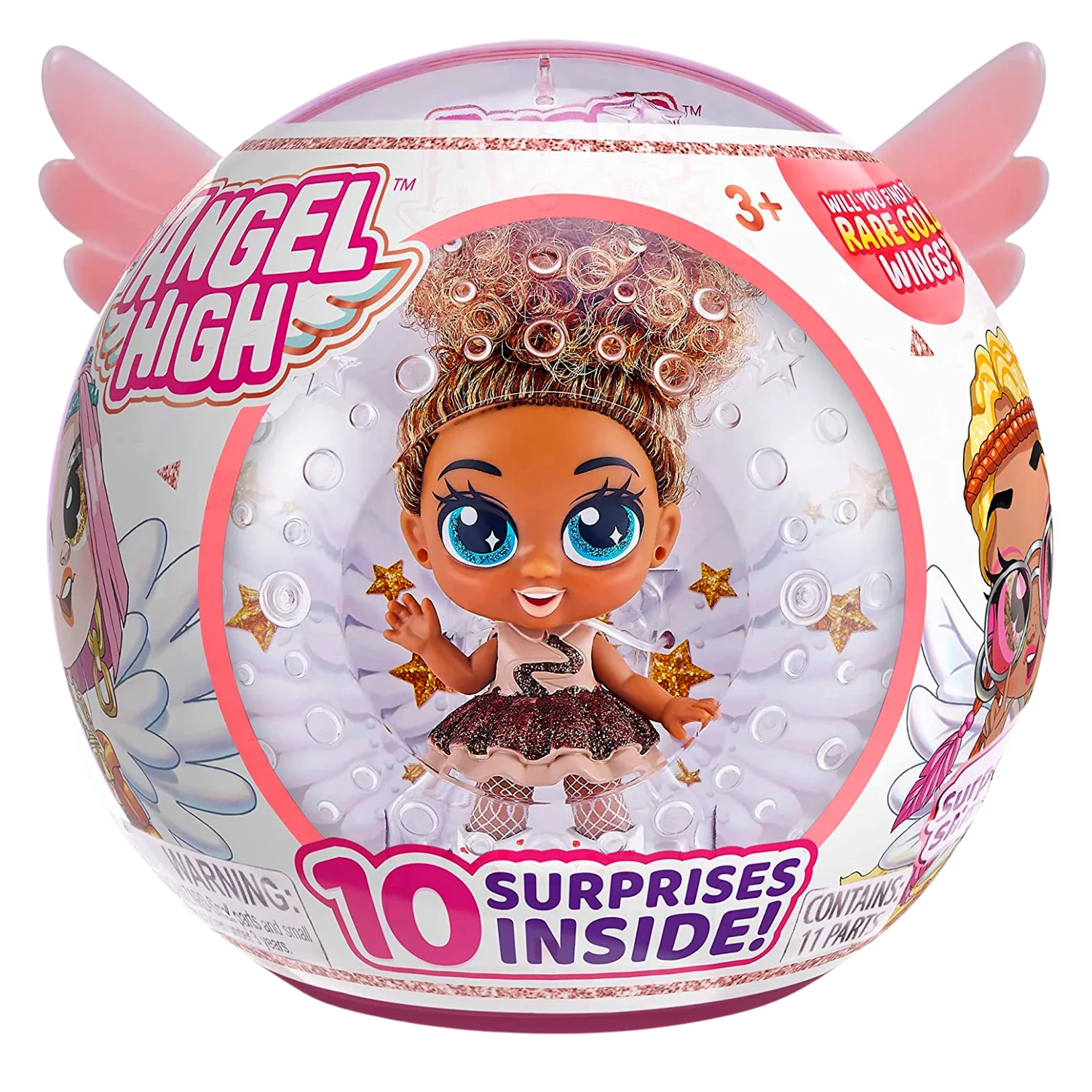 Itty Bitty Prettys Angel High Coco Love Collectible Doll 10 Surprise Accessories Playset for Kids Girls Fun Home Party Birthday Christmas Holiday Gift Toy 3 Years Old and Up & CUSTOM Storage Carrier