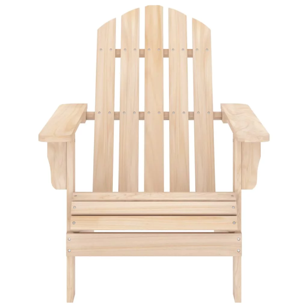 Anself Patio Adirondack Chair with Table Solid Fir Wood