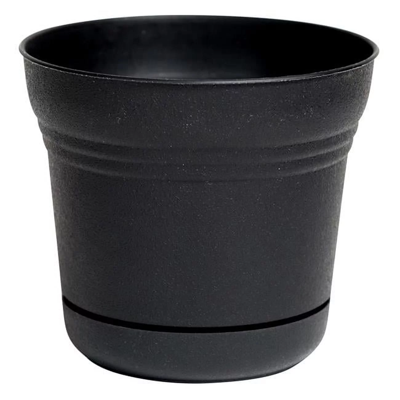 10 in. Saturn Planter, Black