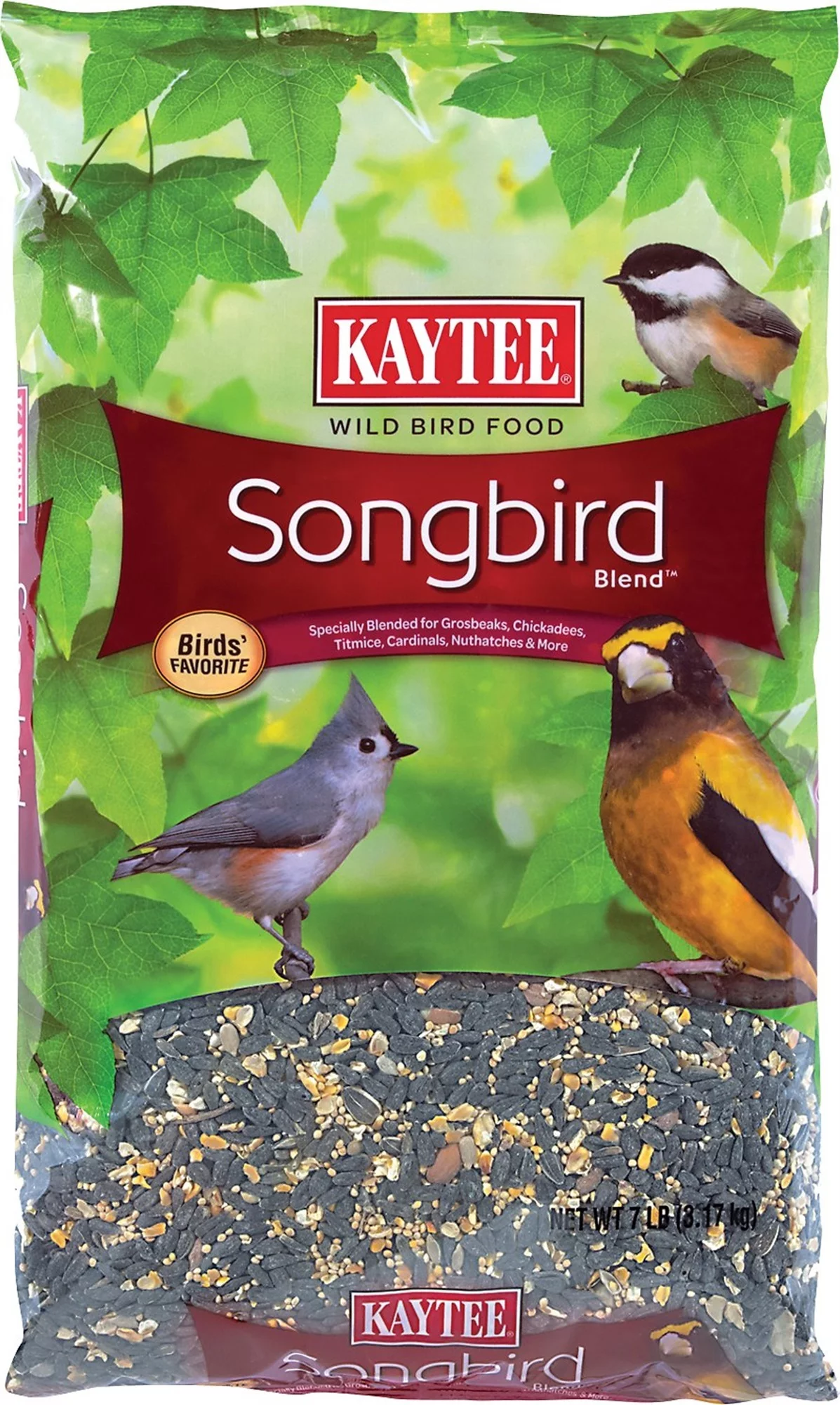 1 Pc, Kaytee Songbird Blend Songbird Black Oil Sunflower Seed Wild Bird Food 7 Lb