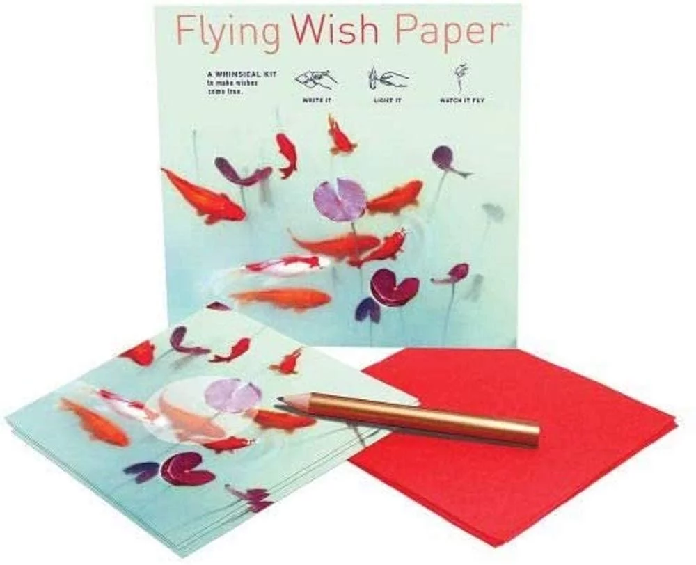 Flying Wish Paper Combo Pack, Koi Pond + Make a Wish, Mini Kit Combos, Write it, Light it, Watch it Fly, 2 x Mini Kits - 5