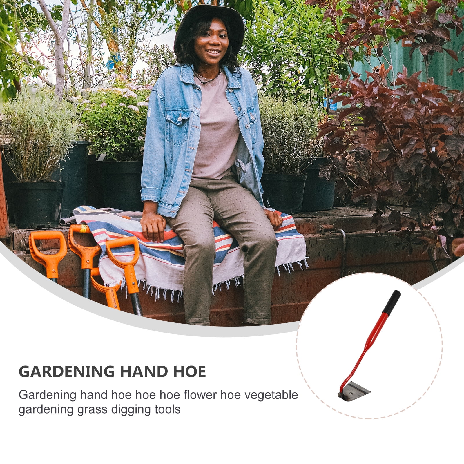 Gongxipen 2pcs Gardening Hand Hoe Flower Hoe Vegetable Gardening Grass Digging Tool