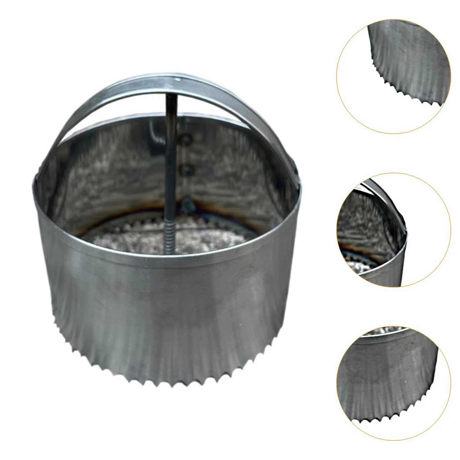 koolsoo Bulb Planter Depth 2.36in Serrated Base Bulb Planter Tool Quick Digging Lawn 10x10cm