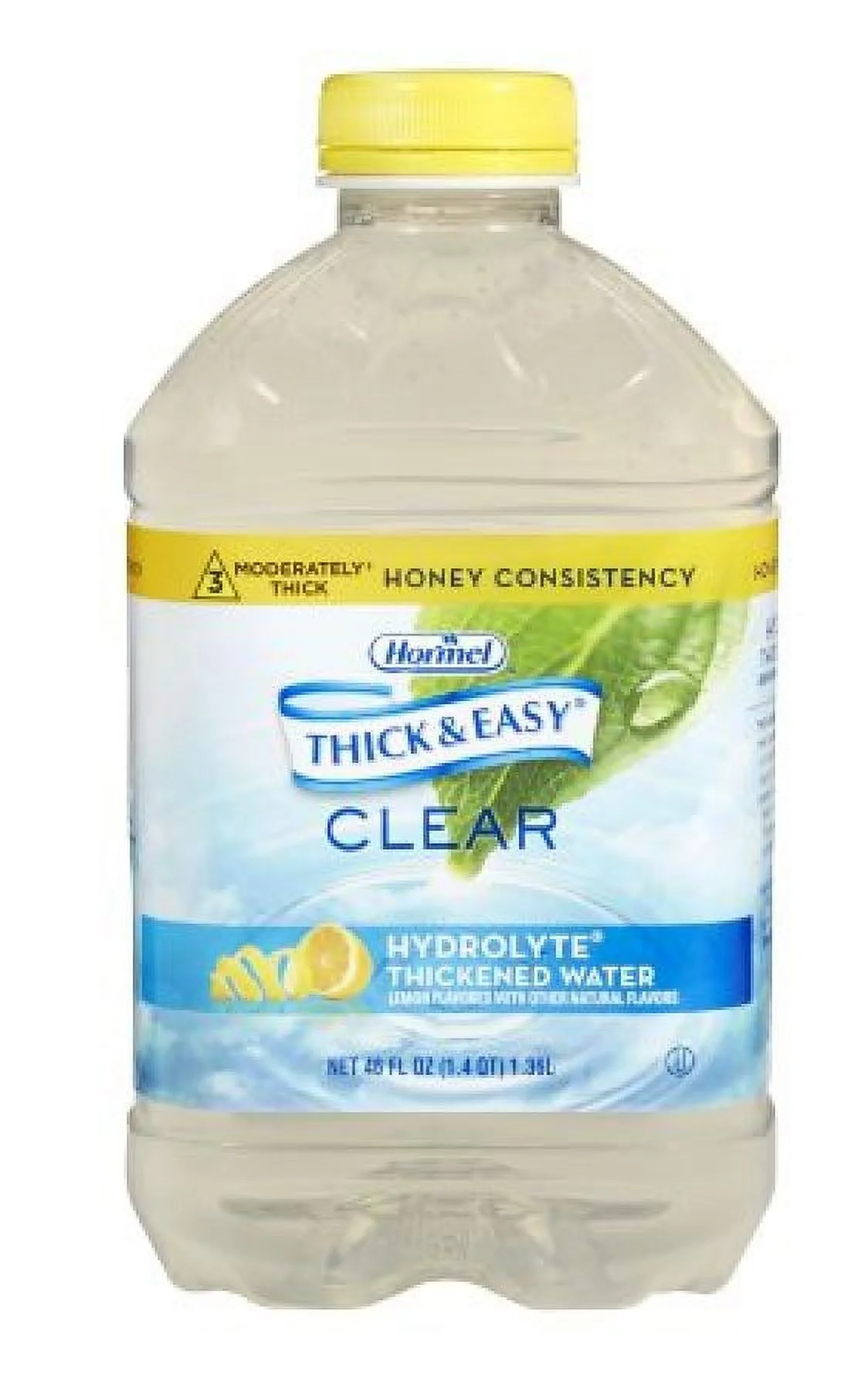 Thick & Easy Hydrolyte Thickened Water, Lemon, Honey Consistency, 46 ounce Bottle, 1 Count