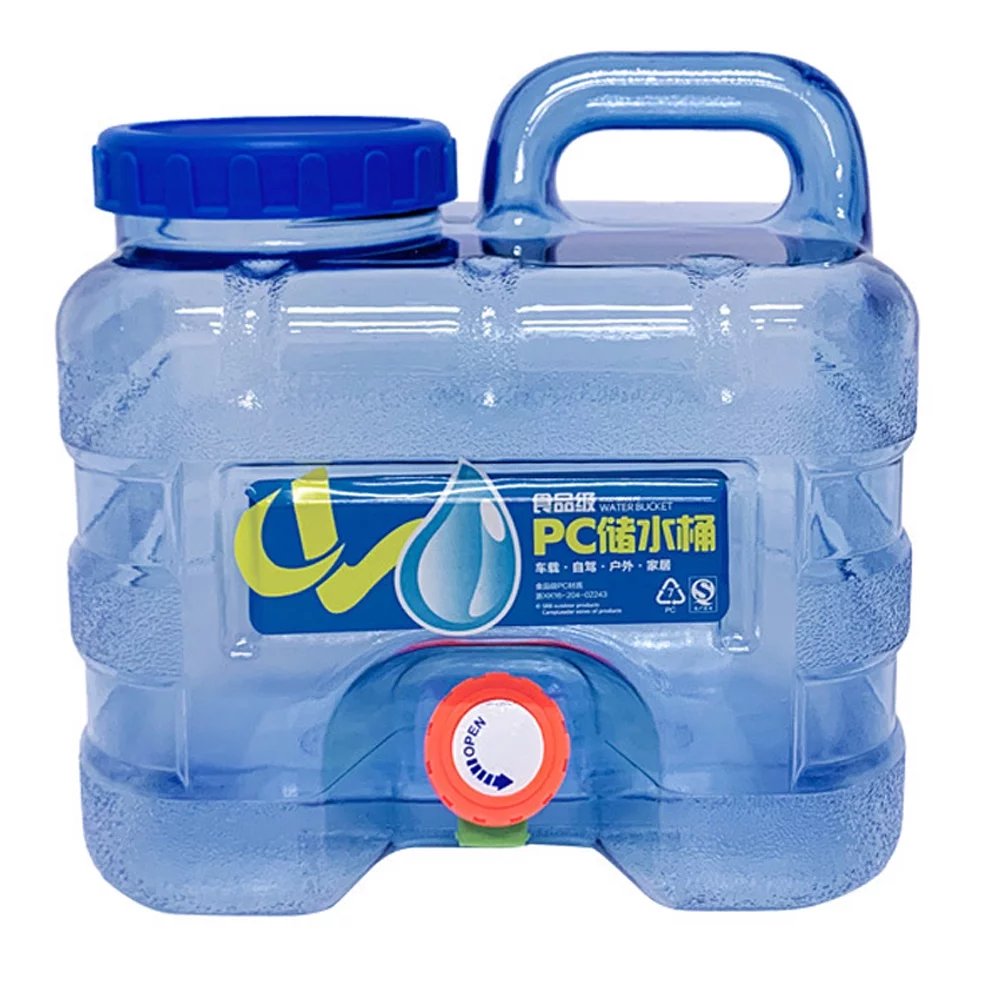 Versatile Camping Water Bucket Large Capacity Water Storage Container with Faucet for Use