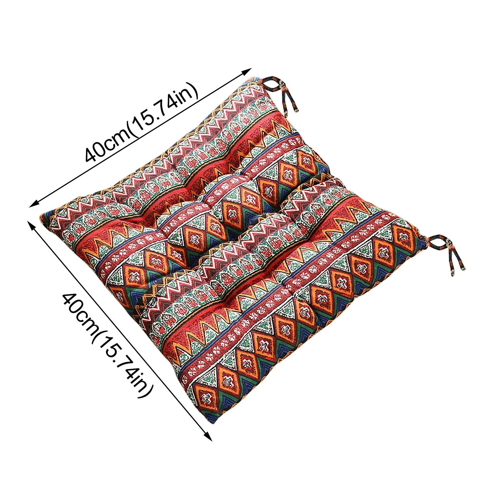 SIfdSeng Western Throw Pillows Seat Cushions Cushions Chair Cushions Seat Cushions 40X40 Cm Garden Chair Cushions Garden Seat Cushions Balcony Green Throw Pillows