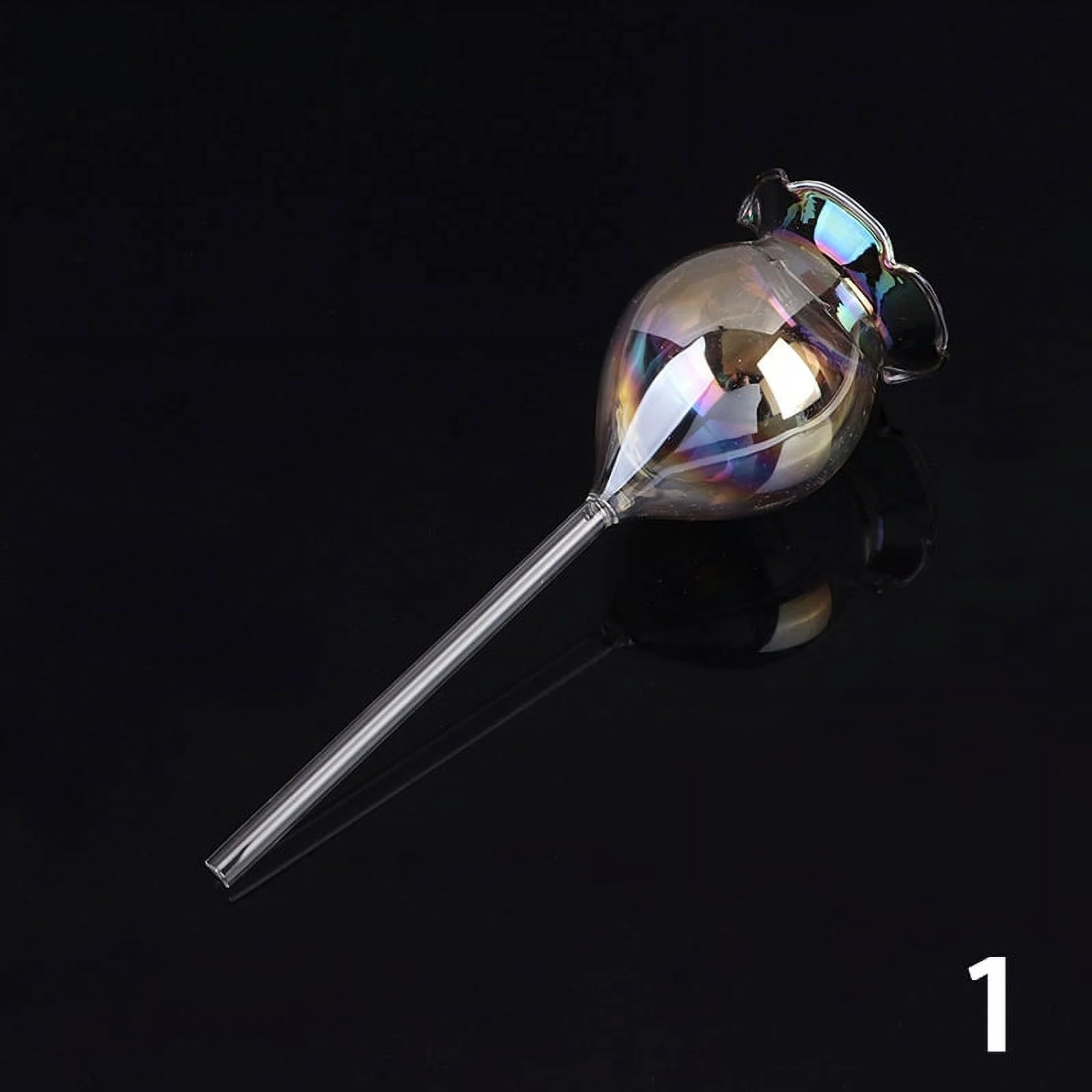 1PC Automatic Flower Watering Device Plant Waterer Self Watering Globes Flower Shape Hand Blown ClearPlastic Aqua Bulbs