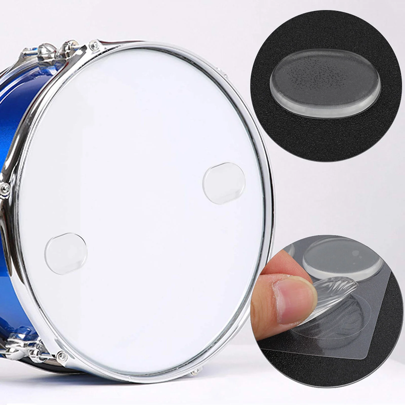 4 Sets Drum Dampener Silicone Damping Control Pad Silencer Instrument ECA