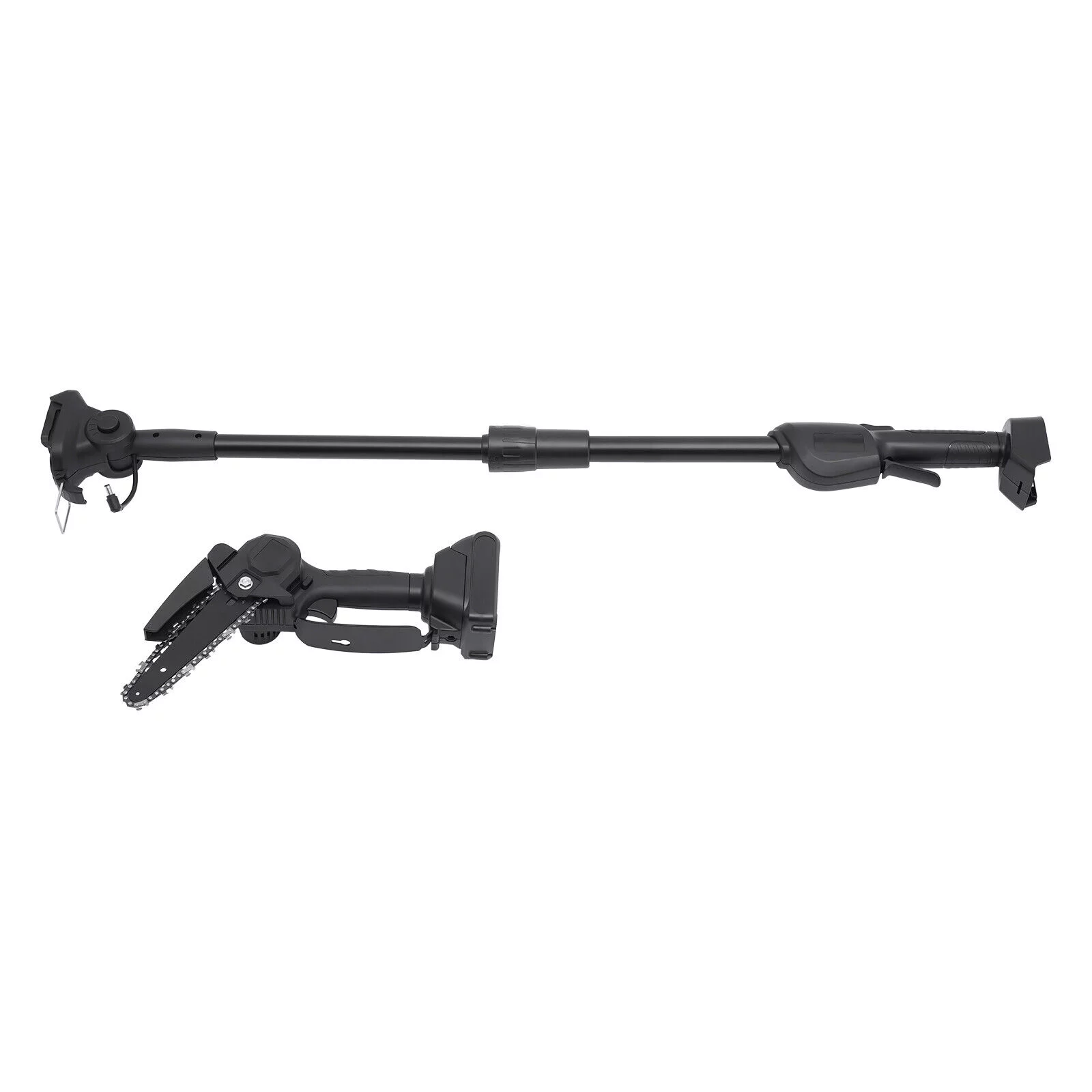 Electric Multi-Angle Pole Chain Saw Trimmer Chainsaw Pruner W/ Battery & Charger