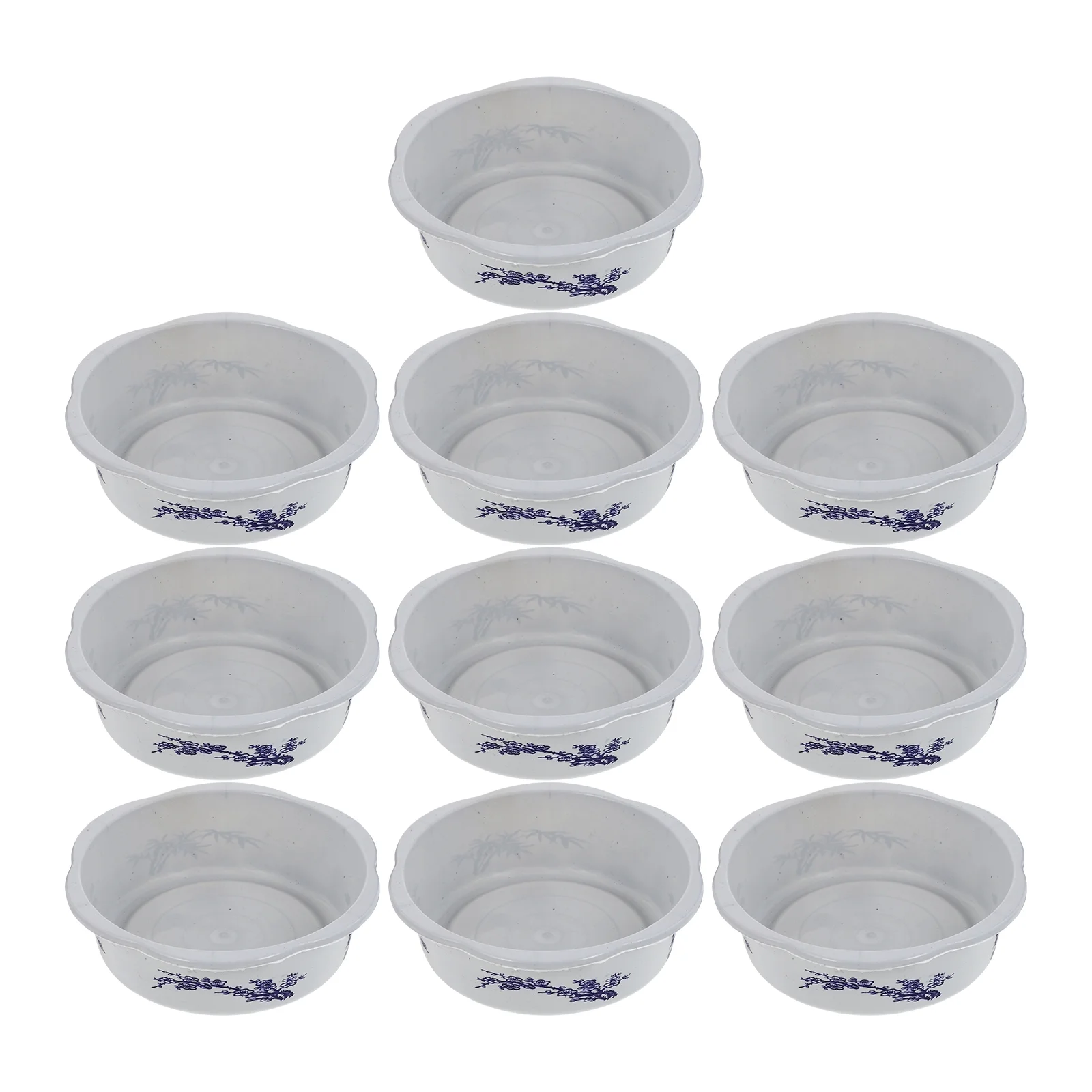 Gongxipen 10pcs Plastic Hydroponic Planting Basin Water Lily Narcissus Planting Bowls