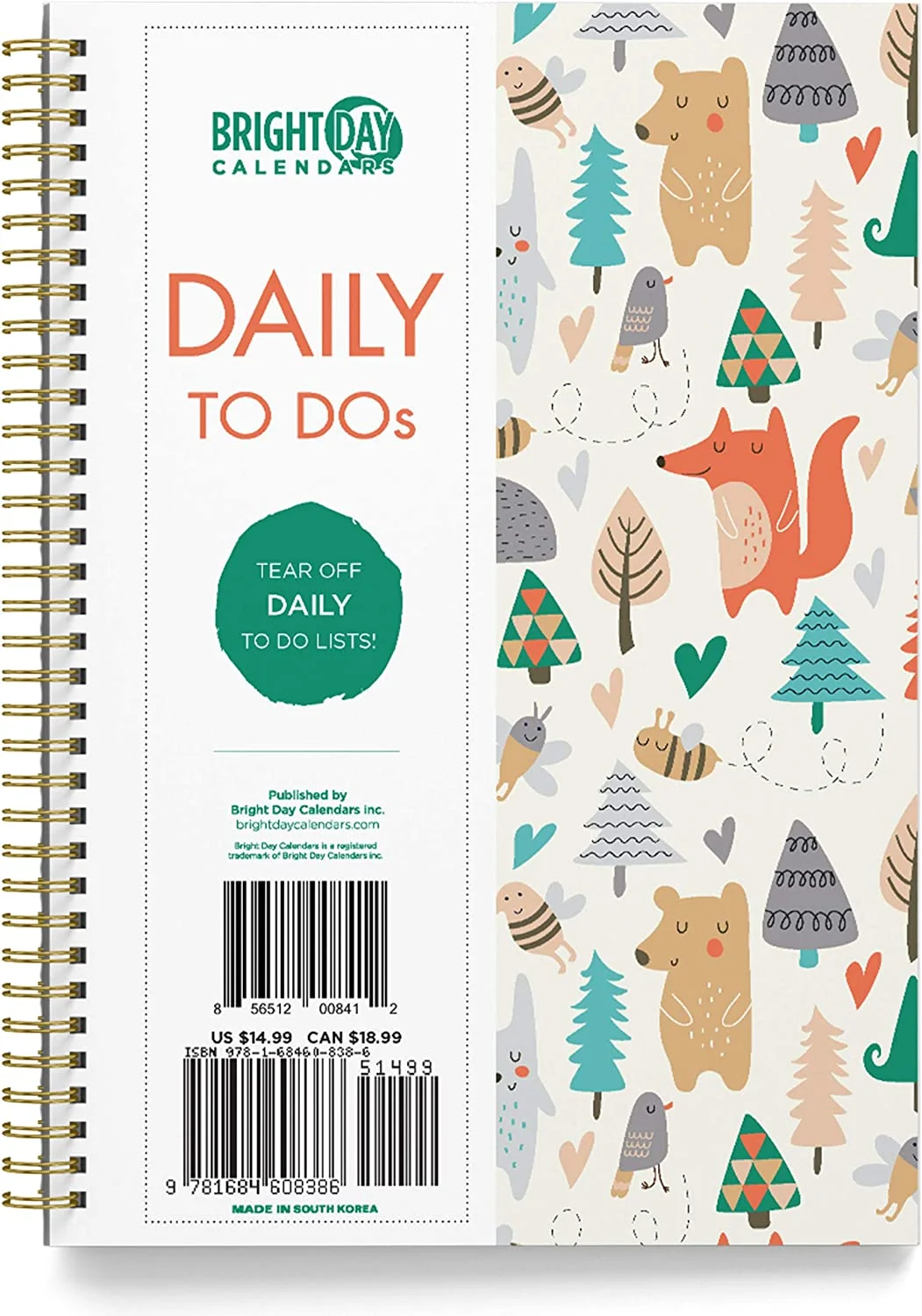 To Do List Daily Task Checklist Planner Time Management Notebook, 8.25