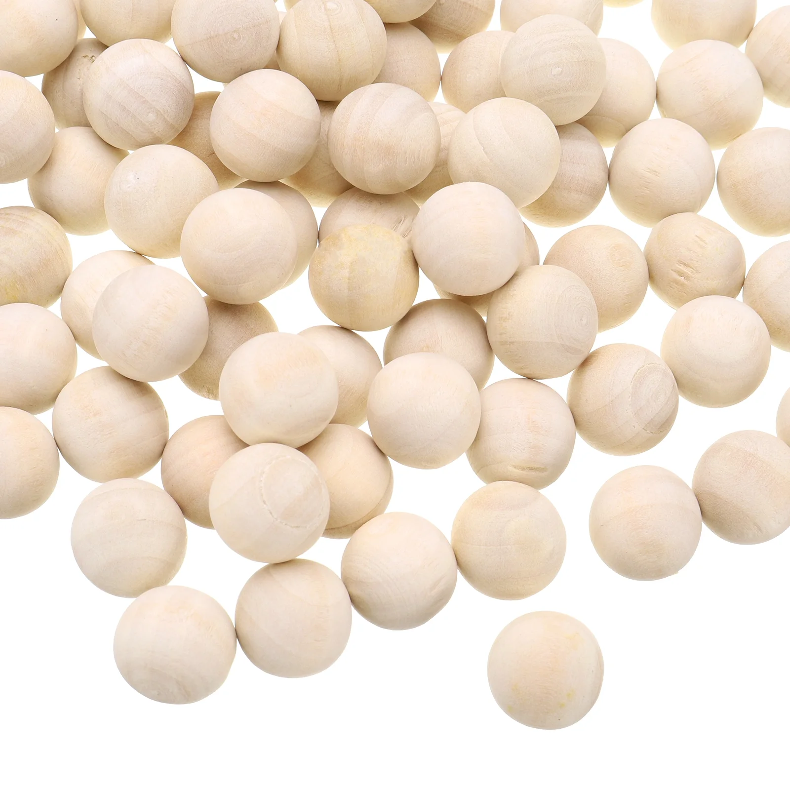 Uxcell 100 Pcs Wooden Round Balls 5/8
