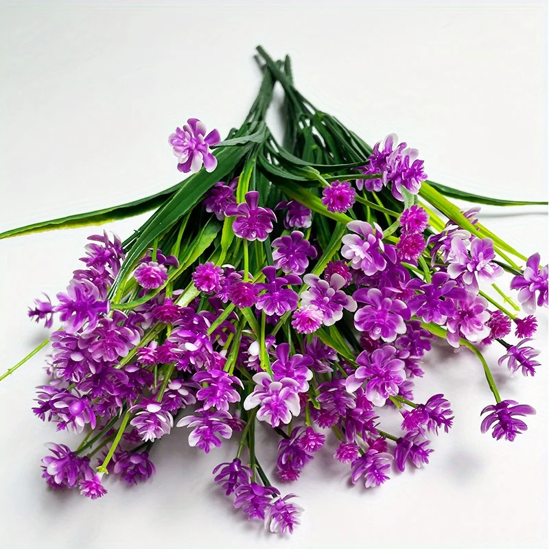 ACMDL  4 Bundles of Premium Artificial Flowers - Perfect for Outdoor UV Resistance  Indoor Hanging Planters  and a Special Mother‘s Day Gift!