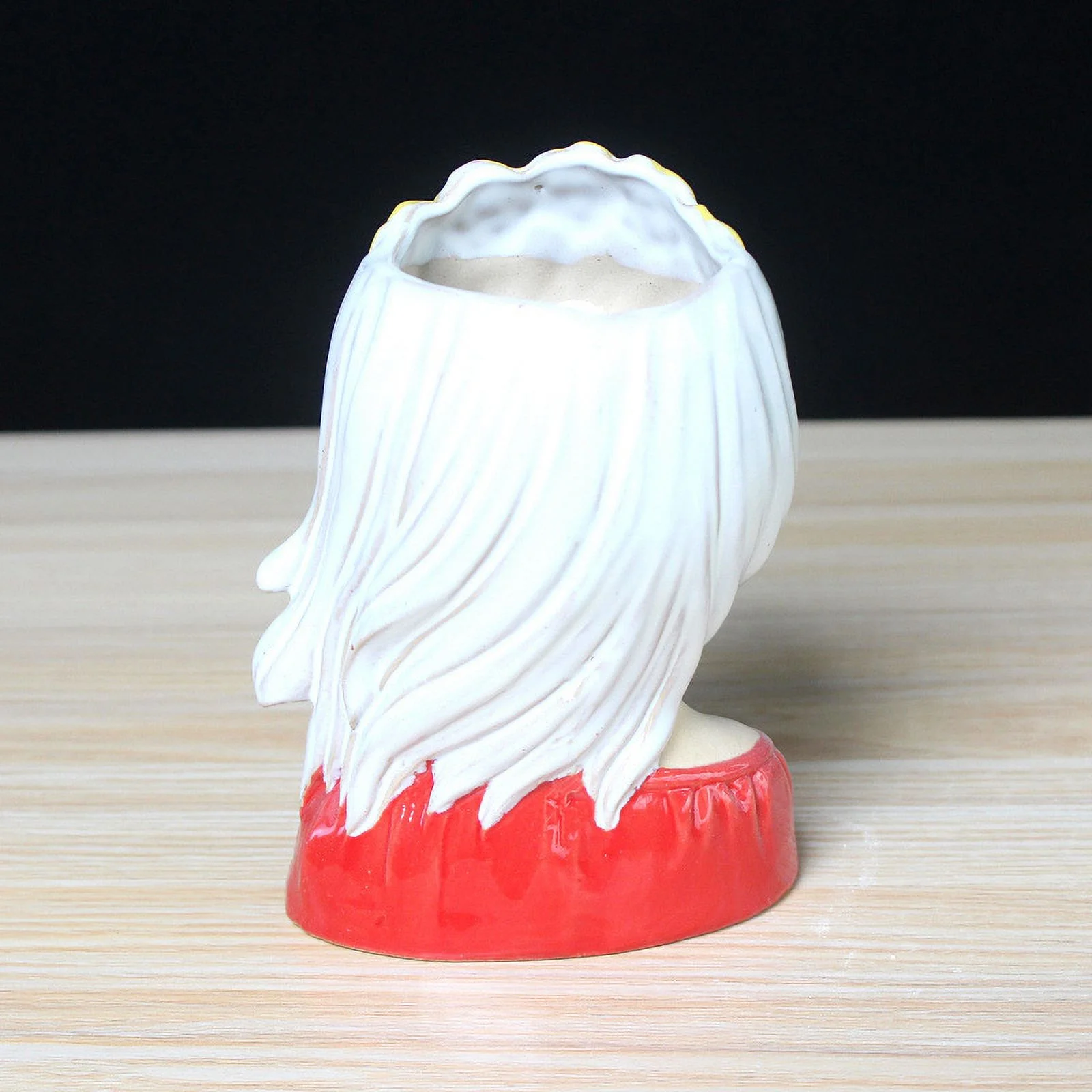 Hand-painted Ceramic Succulent Planter - Emotionally Stable Beauty Flower Pot