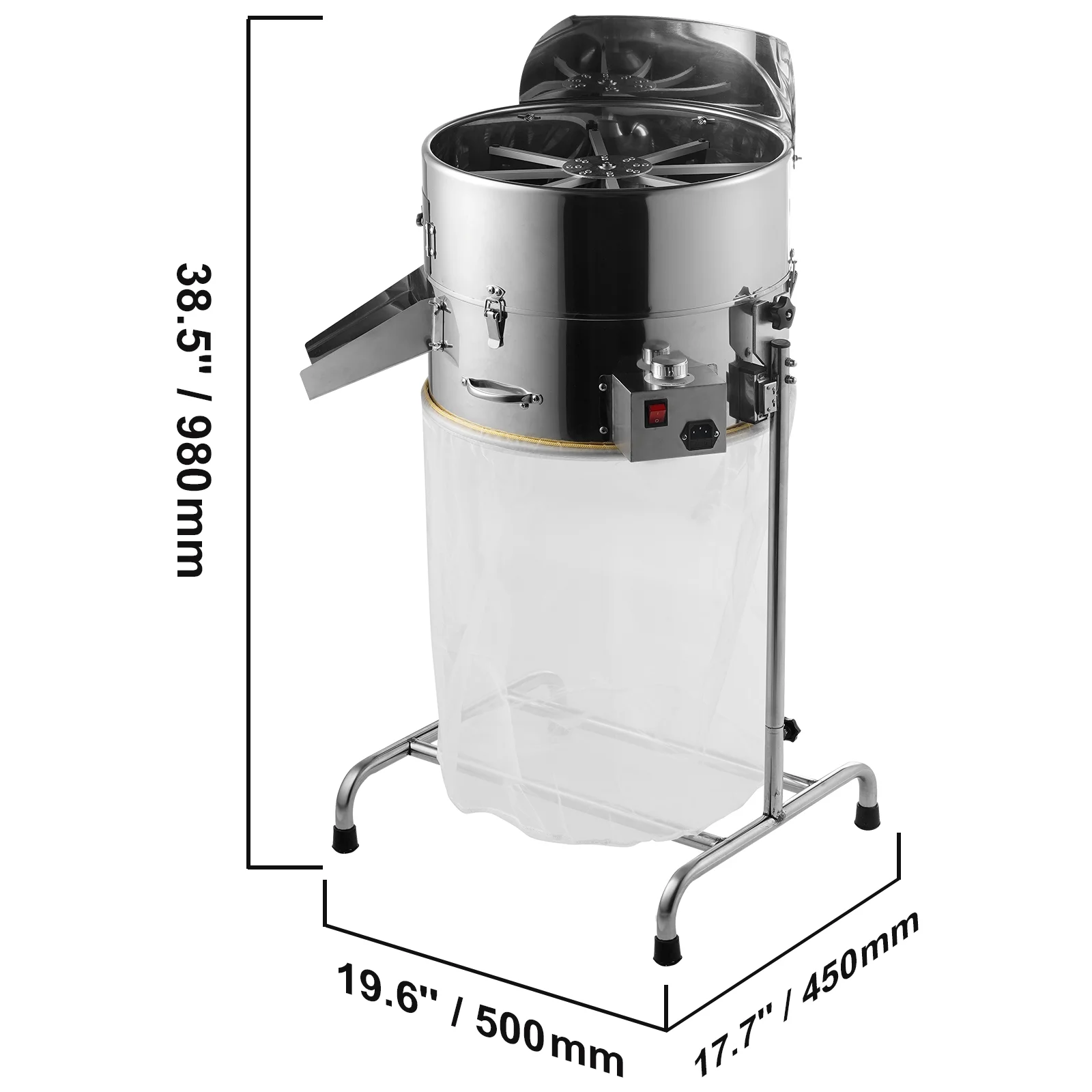 SKYSHALO Electric Bud Trimmer 19'' Electric Leaf Trimmer Machine 60W Sharp Blades