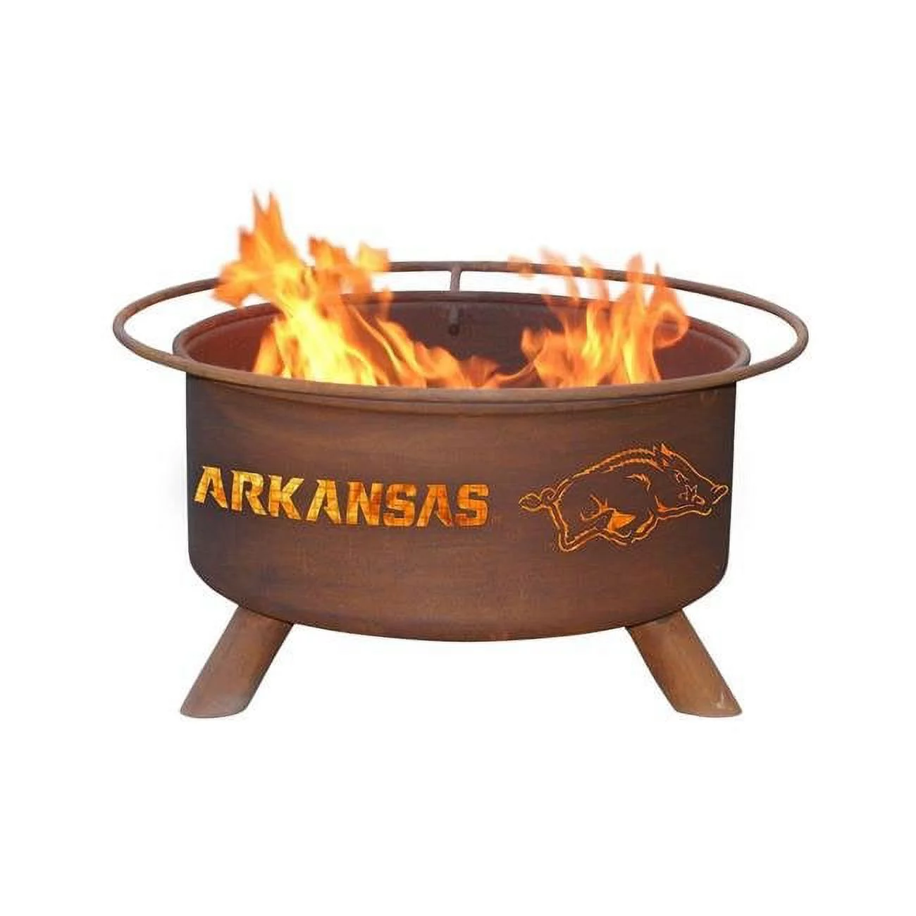 Patina Products  Arkansas Fire Pit - Rustic Brown - 24 Inch Diameter