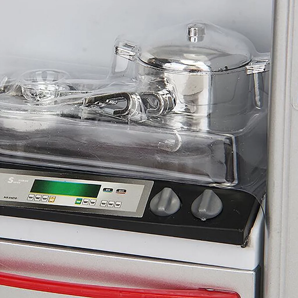 YHAIOGS New Red Mini Kitchen Pretend Play Cooking Set Cabinet STOve Girls TOy Gift