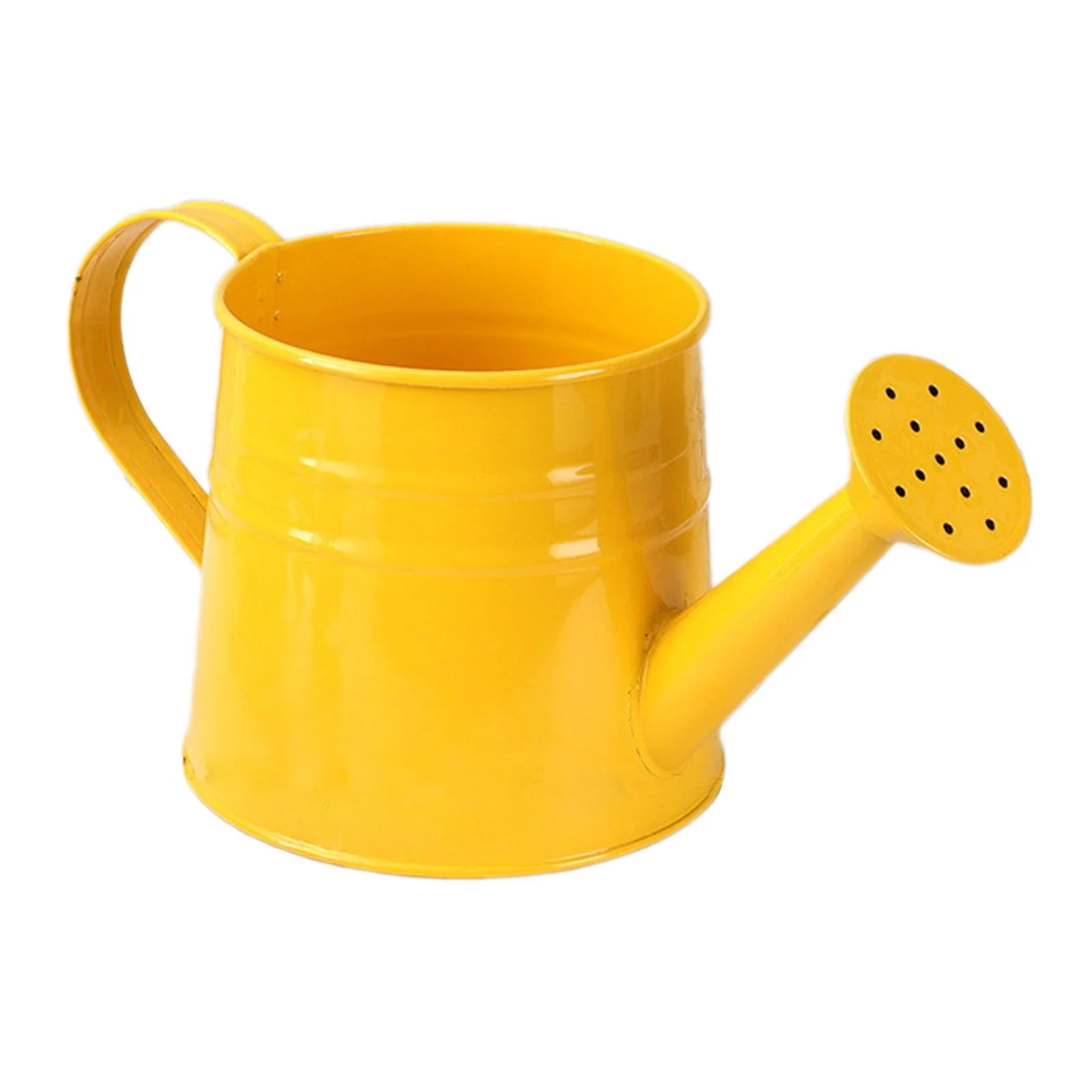 Miulika Watering Can Gardening Tool Metal Equipment Lightweight Houseplants Sprinkling Can Plants Sprinkler for Yard Garden Yellow