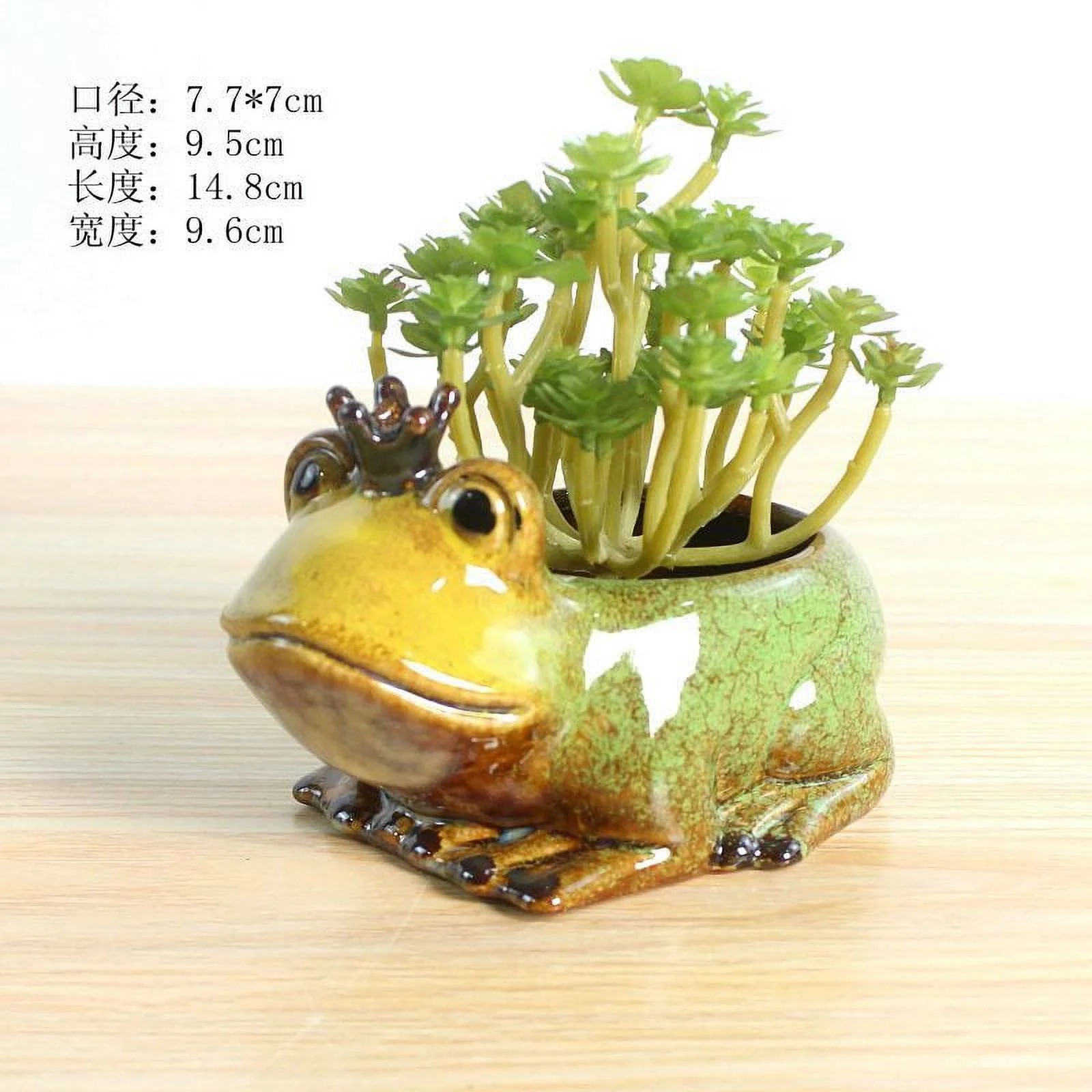 Ceramic Succulent Planter with Kiln-fired Glaze - Animal-themed Succulent Plant Pot