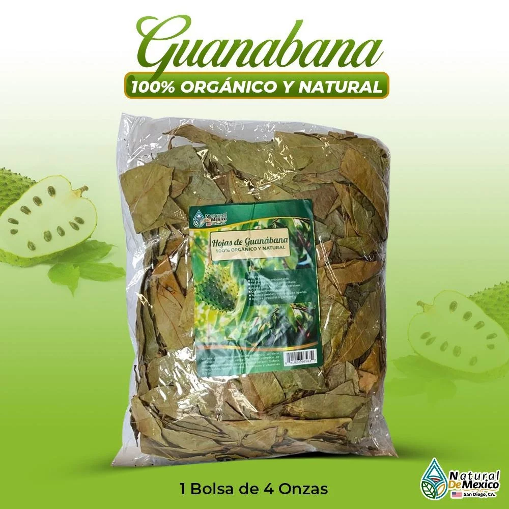 Hojas de Guanabana Herb Tea 4 oz. 113g Whole Soursop Leaves Graviola 100% Natural