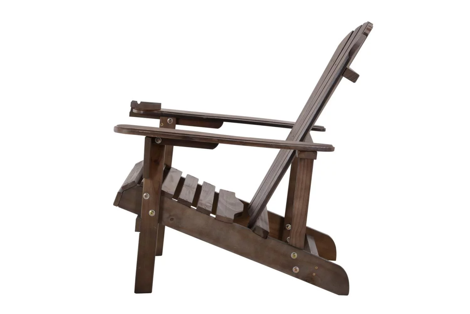 W Unlimited SW2101DBSET4 Earth Collection Adirondack Chair with Phone & Cup Holder, Dark Brown - Set of 4