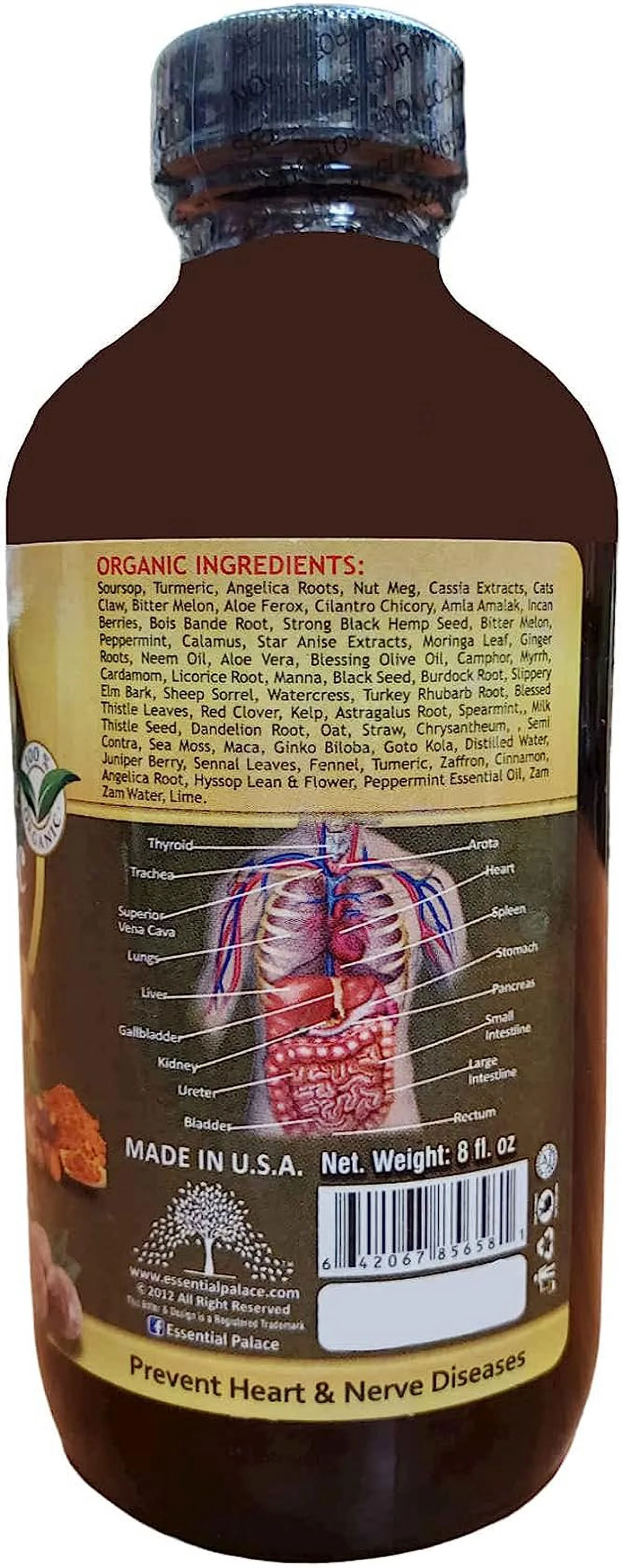 Soursop & Turmeric Living Bitter 5 in 1 with Angelica Roots, Nut Meg & Myrrh Extracts Hebal Tonic