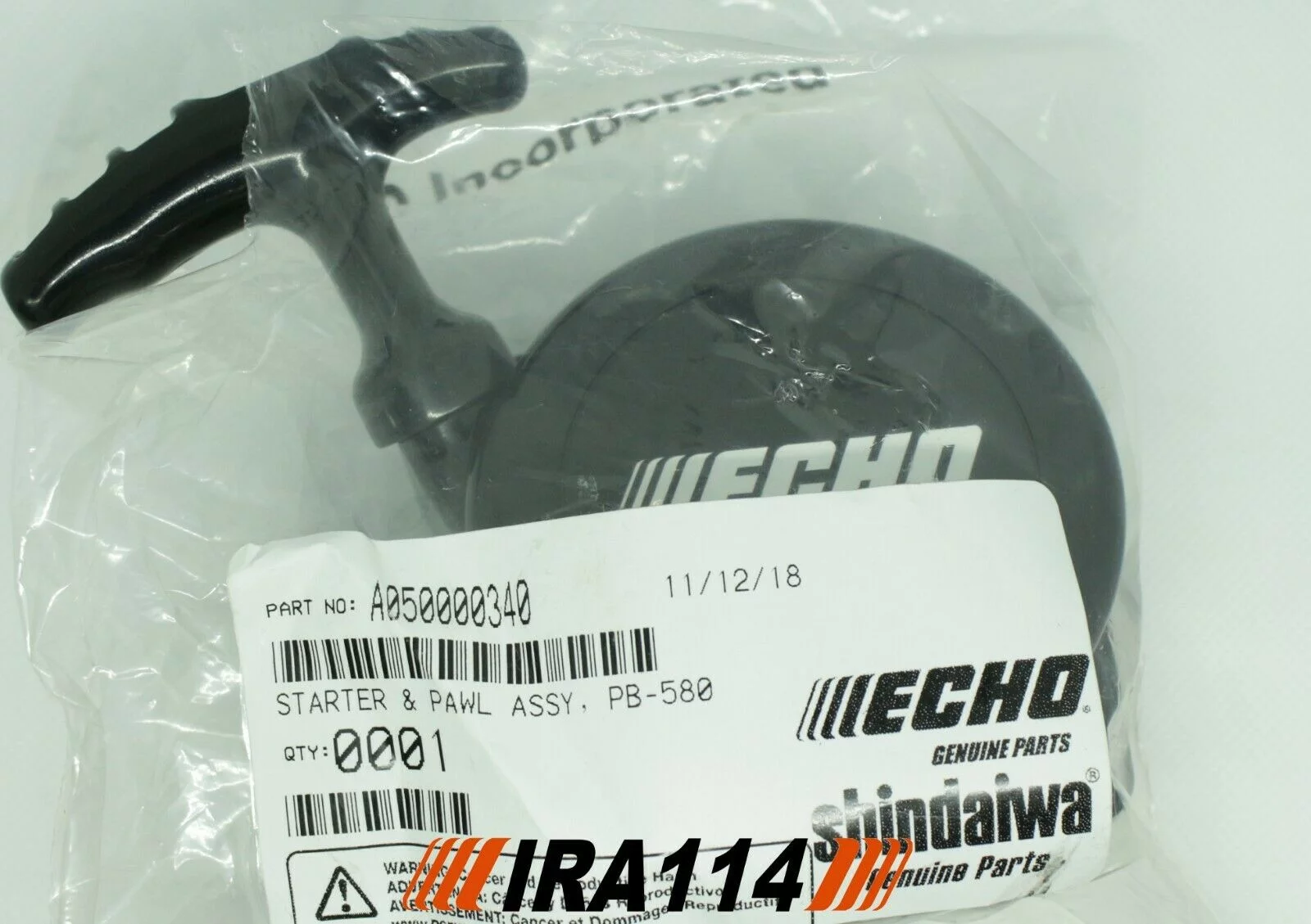 Genuine Echo / Shindaiwa STARTER ASSEMBLY PB-580T EB600RT PB-580H A050000340