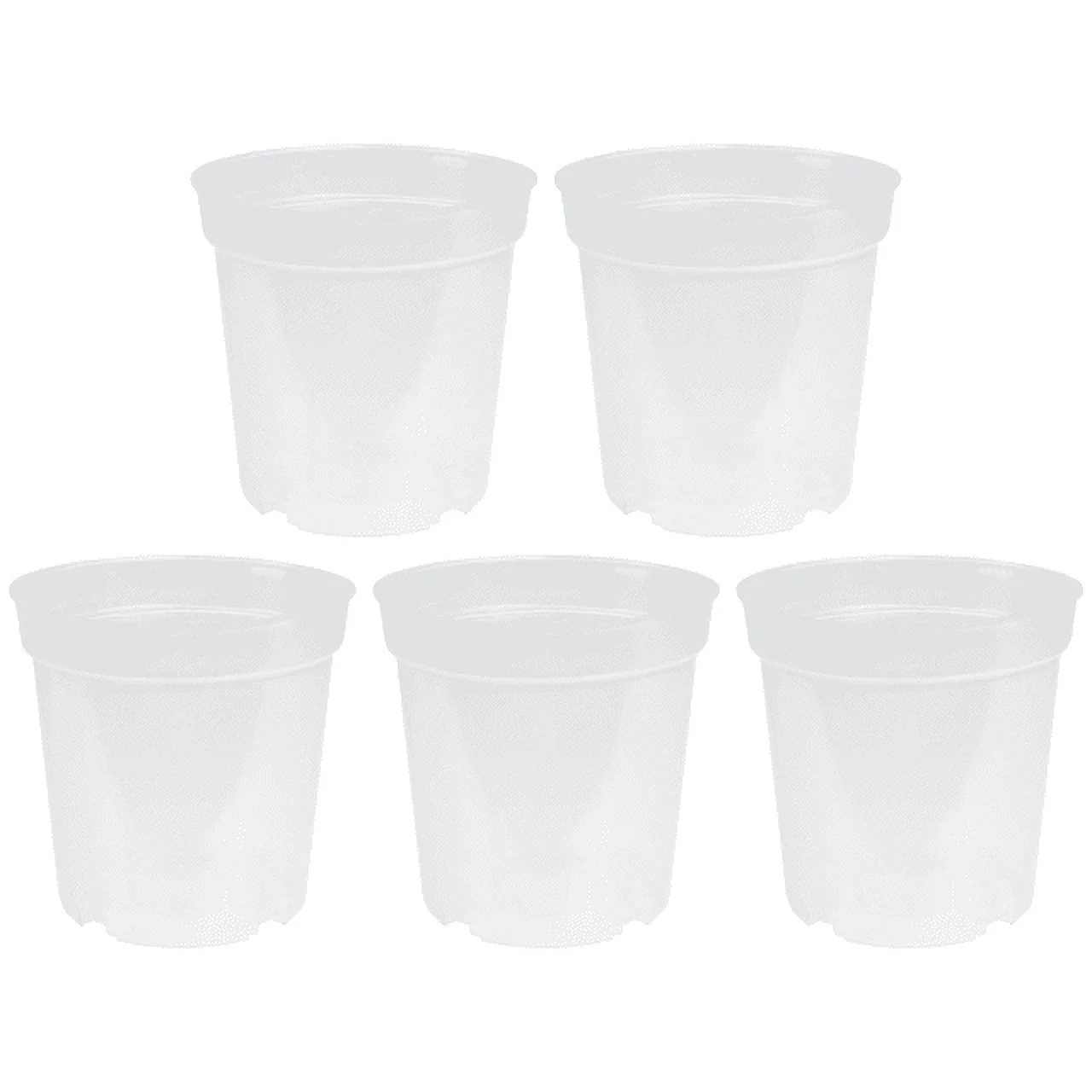 5 Pcs Orchid Pots Strawberry Planting Plants Outdoor Containers Indoor Nursery Cup Plastic Flower Cups Transparent Gardening