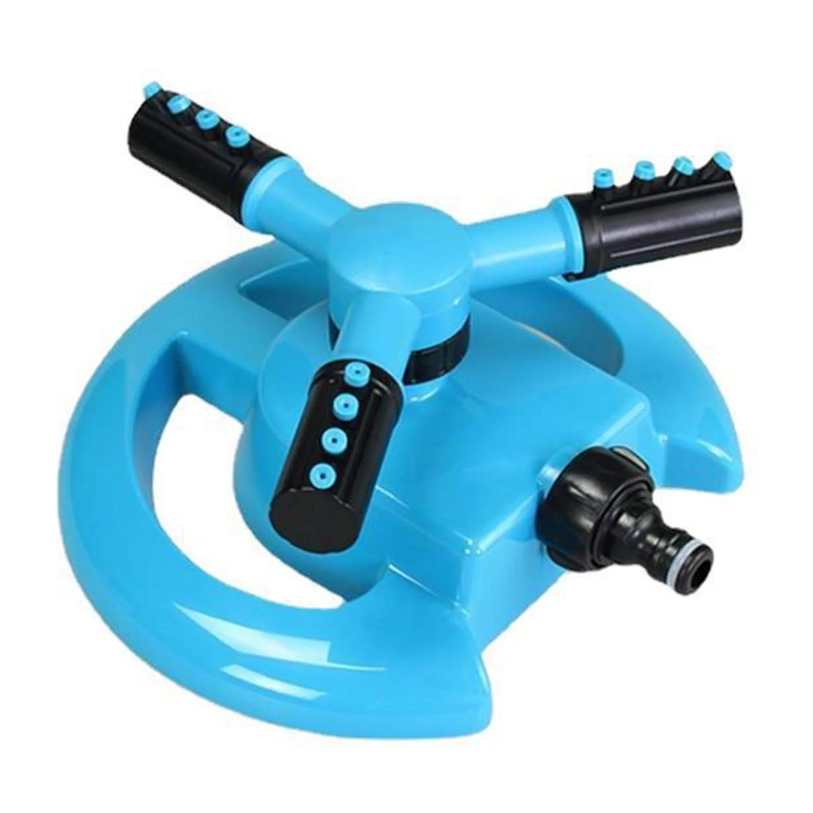 Battery Operated Irrigation Timer Garden Watering Garden Irrigation Automatic Rotating Sprinkler Border Watering Vegetable Three Pronged Sprinkler 25 Foot Hose