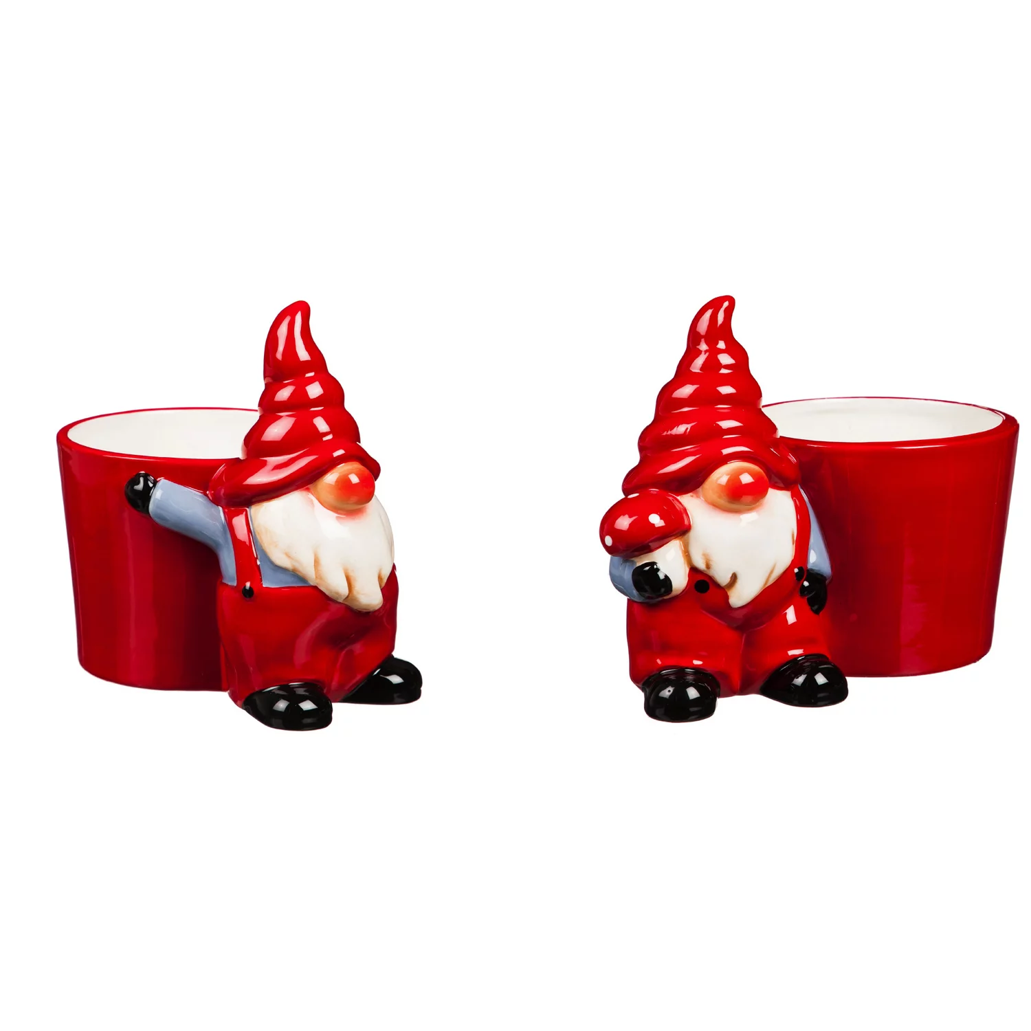 Ceramic Gnome Cache Pot, 2 Asst