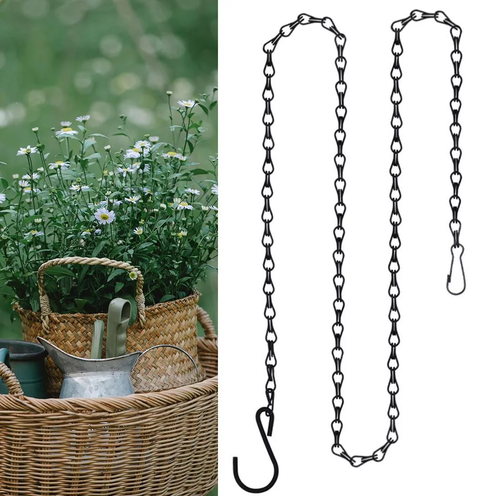 Hanging Chains for Plants Flower Pot Basket Chains Chain Hangers Hanging Planter Basket Hanging Flower Pots 40cm
