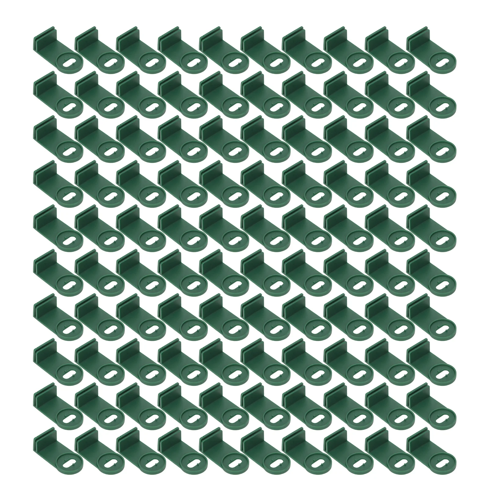 100Pcs Greenhouse Twist Clip Set Green Fixing Clips and Washers, Extension Corner Clips for Aluminum Greenhouse Insulation Mesh Shade