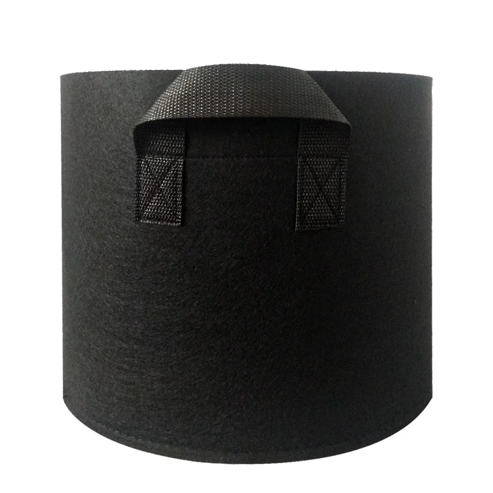 Grow Bags Heavy Duty Aeration Fabric Pots Thickened Nonwoven Fabric Pots Plant Grow Bags with Handles,for Low Stress Plant Training Fruits, Vegetables, and Flowers(Black
