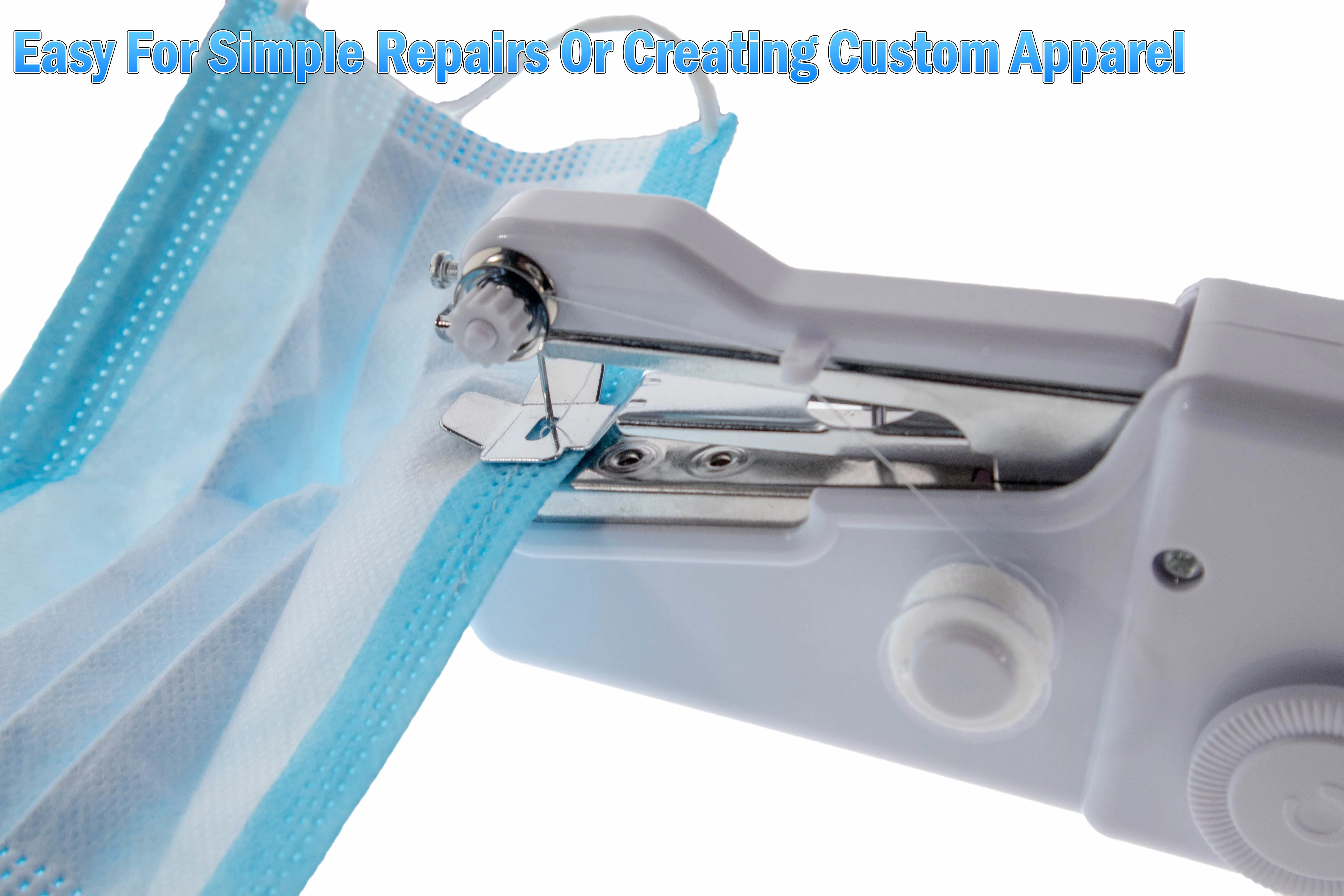 Portable Hand Held Sewing Machine - Stitch Sew For Quick Handy Household Cordless - Handheld Electric Sewing Machine