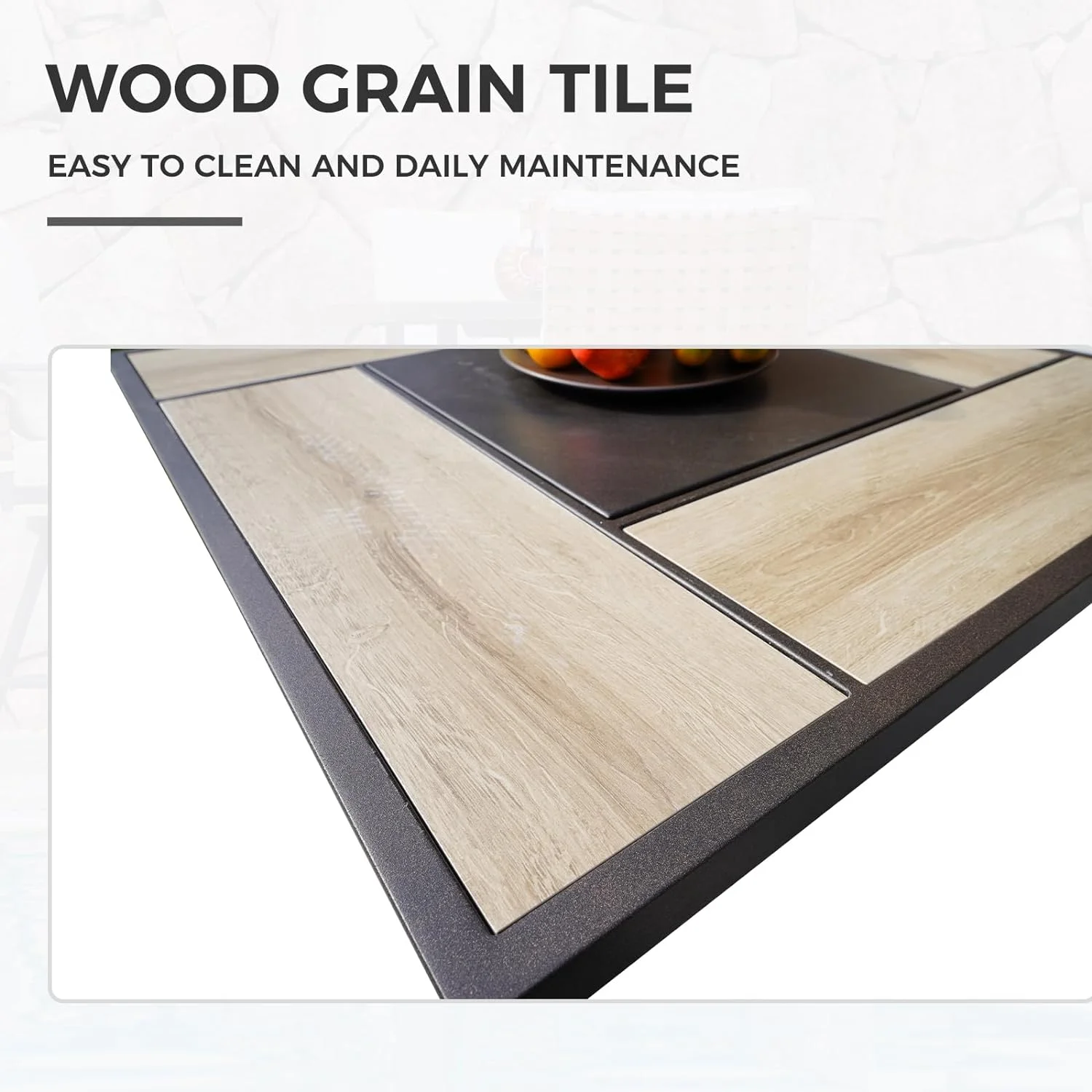 Grand Patio 5-Piece Patio Swivel Bar Set with Fire Pit Table 40,000 BTU Heat Output