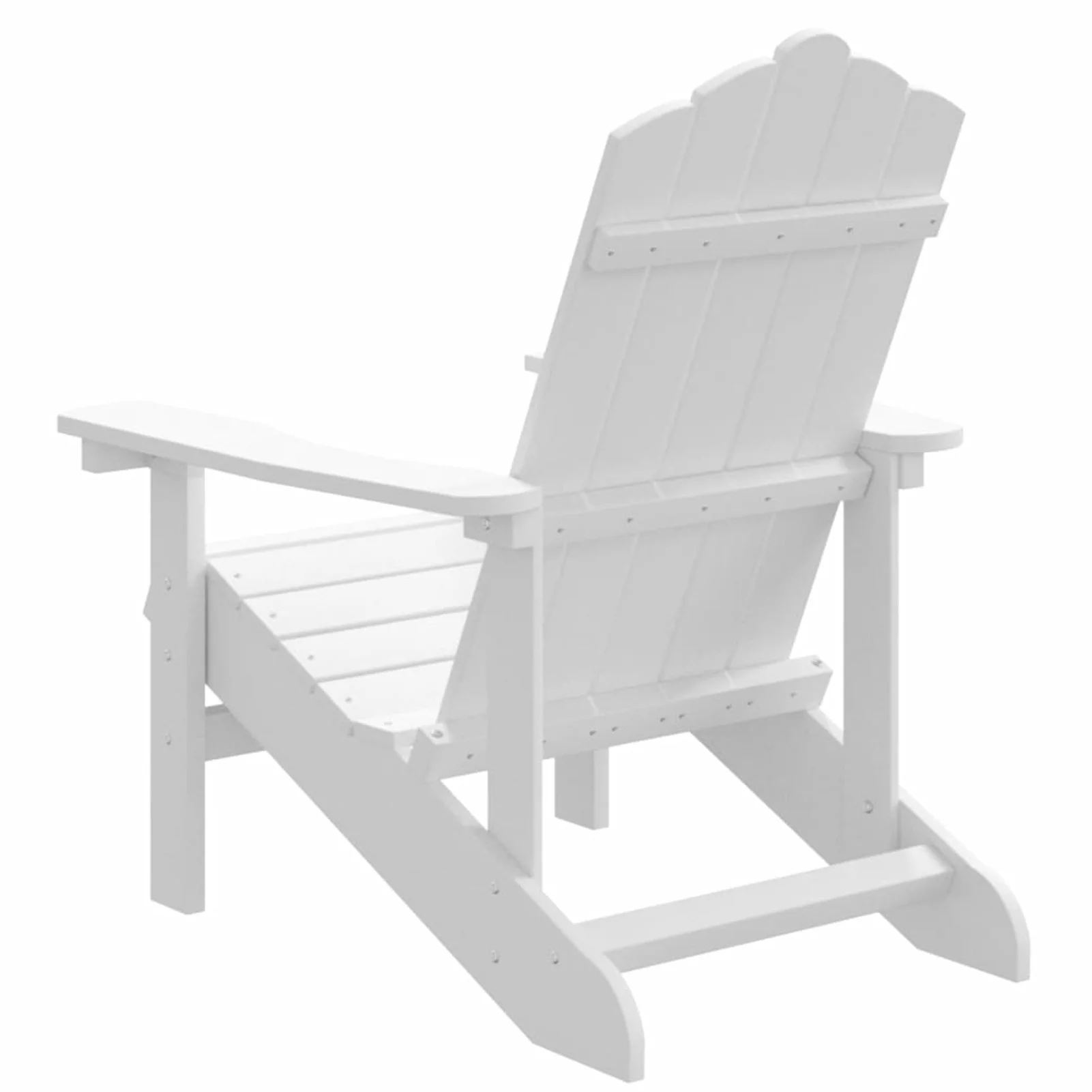 Andoer Patio Adirondack Chair HDPE White