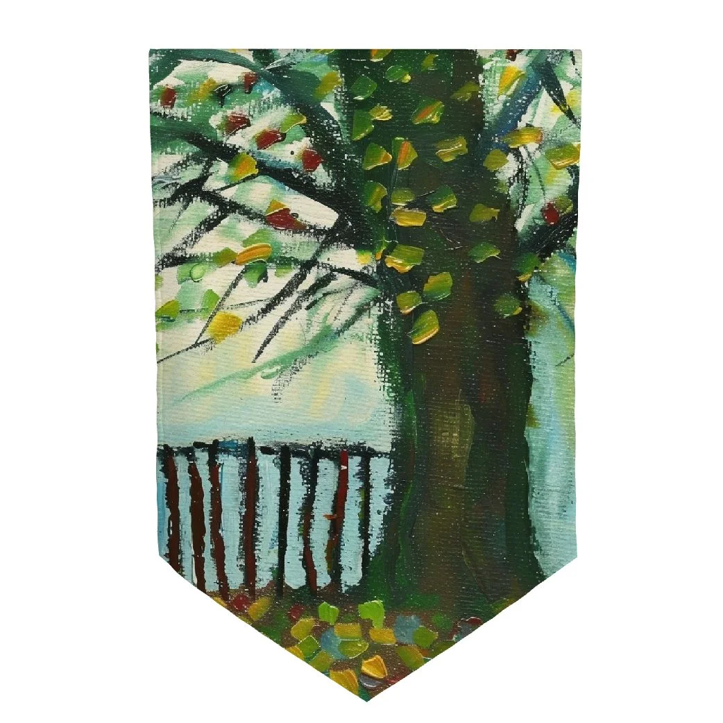 Tllo0ord Weeping Willow Tree Double Sided Tree Garden for Outdoor House Colorful Yard Decoration 12x18inch