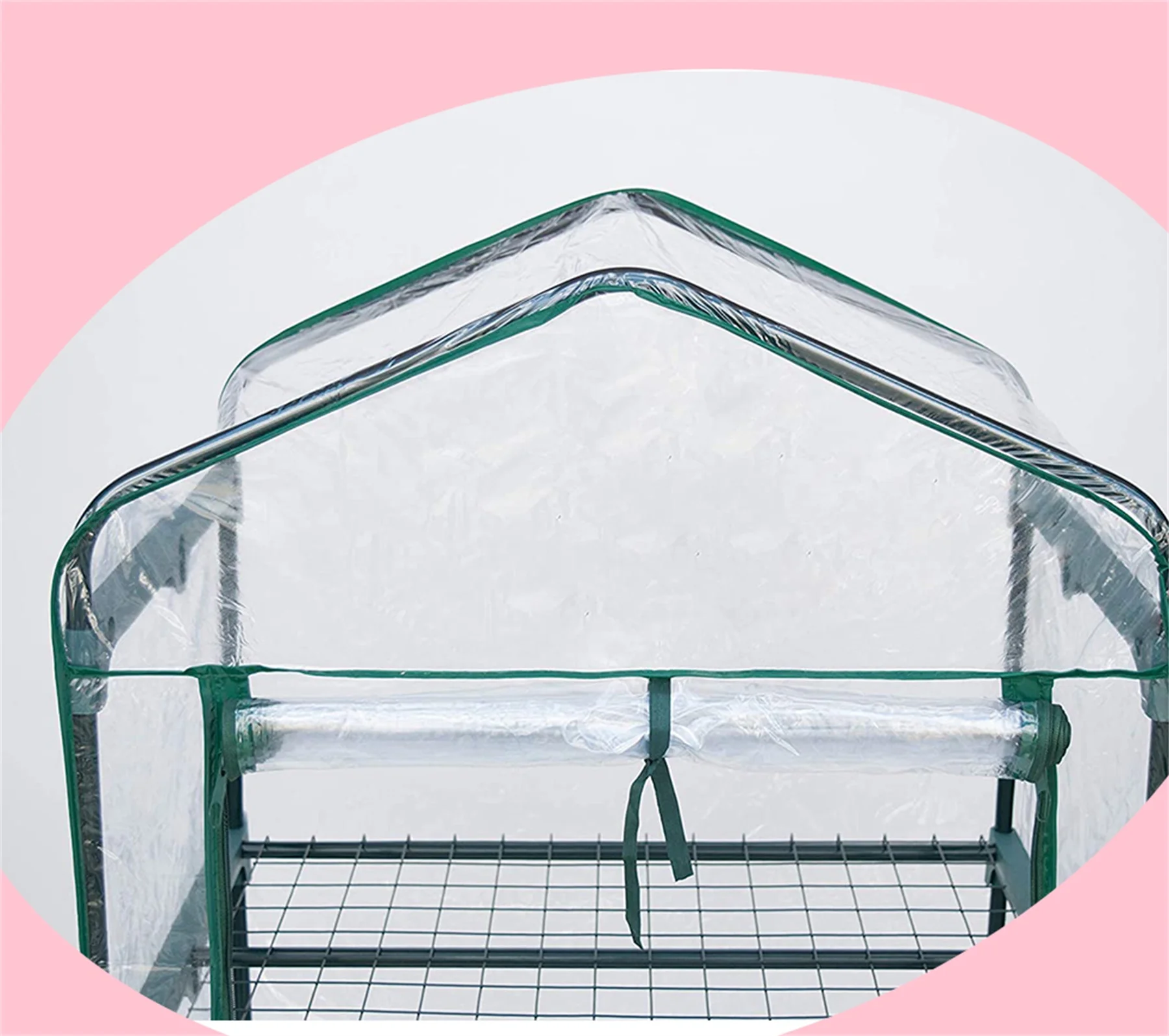 3-Tier Mini Garden Greenhouse with Zipper Openings