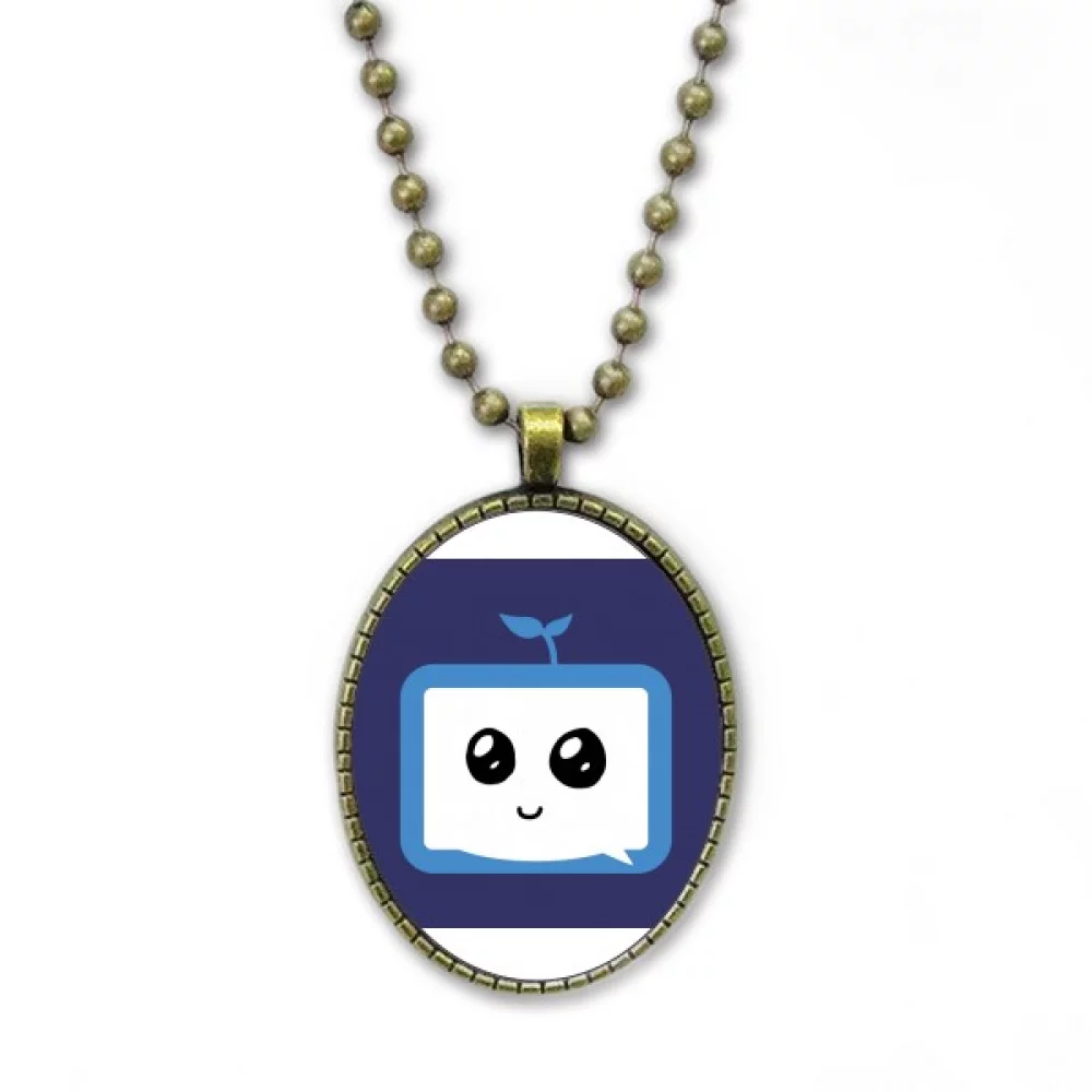Saplings Sle Small TV Face Original Necklace Vintage Chain Bead Pendant Jewelry Collection
