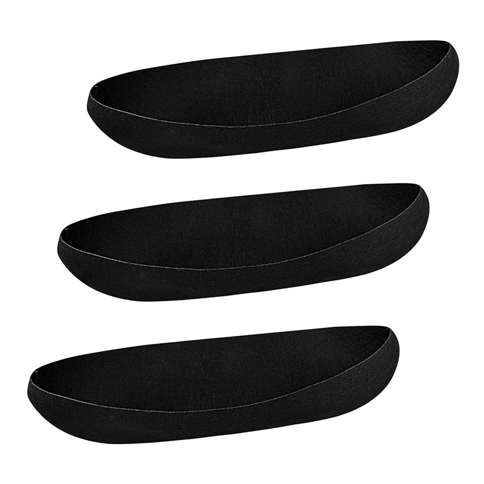 SunniMix 3Pcs Fabric Planter Basket Liners Flower Basket Liner Hanging Plant Liner for Wedding Parties Decor Accessories Durable Black 36inch