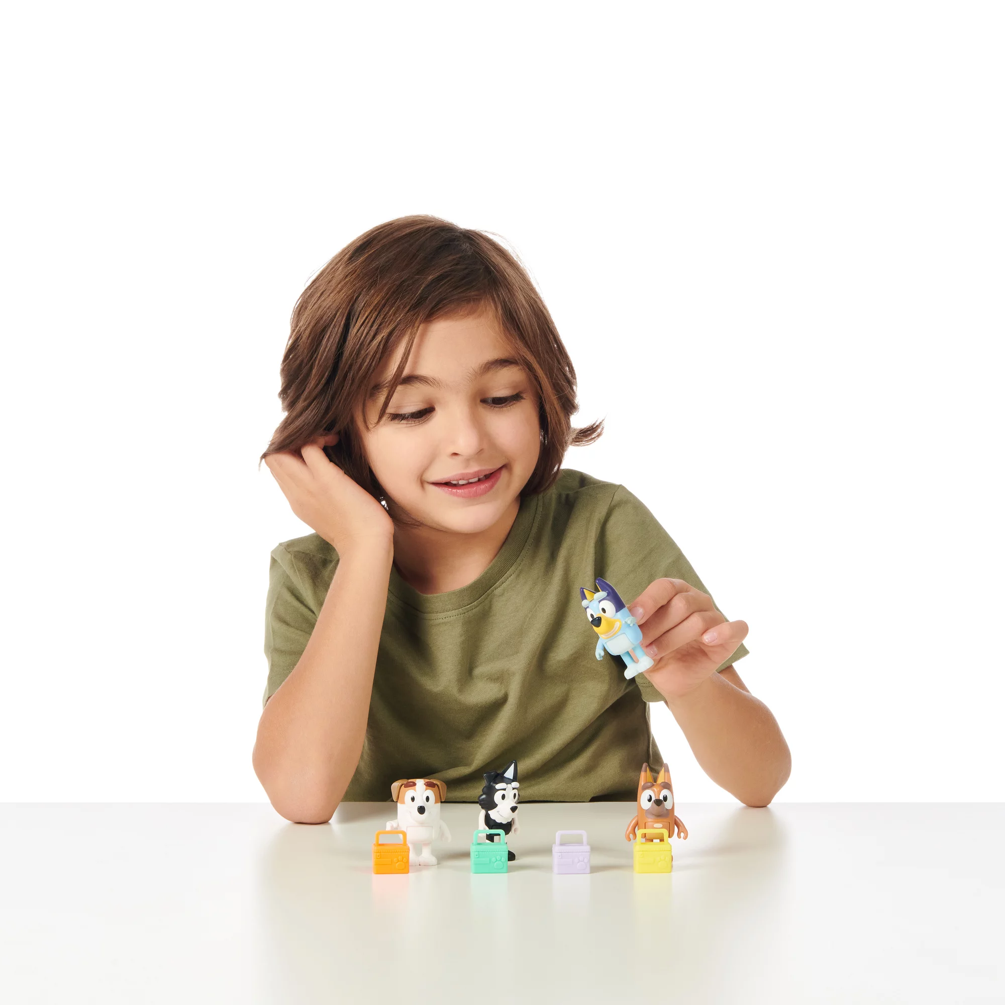 School Friends - Bluey, Jack, Pretzel and Mackenzie ,4-Pack, 2.5-3 inch Figures, Preschool, Ages 3+