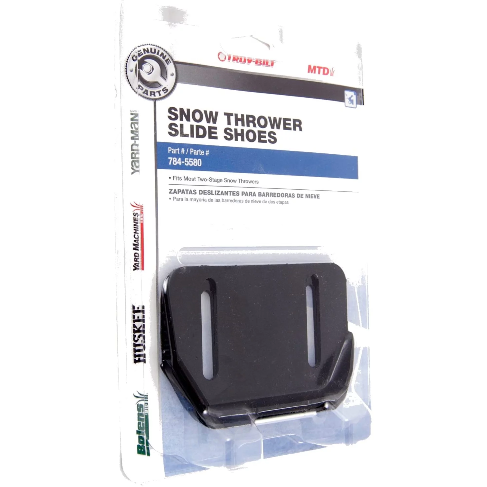 Arnold Parts Snow Thrower Slide Shoes, 1 Pack, Black