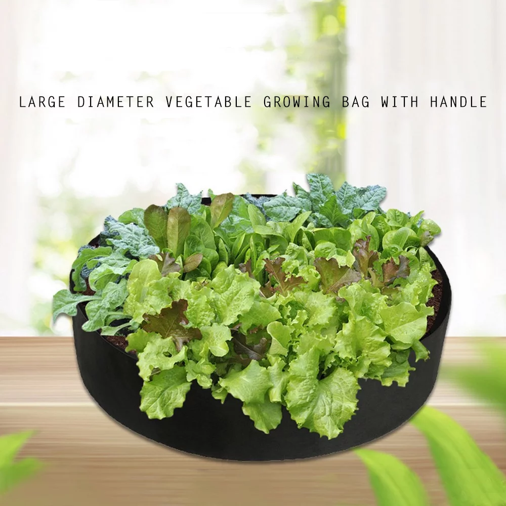 ZOELNIC 1PCS Round Garden Plant Raised Bed Elevated Vegetable Growing Bag, Round(15 gallon)